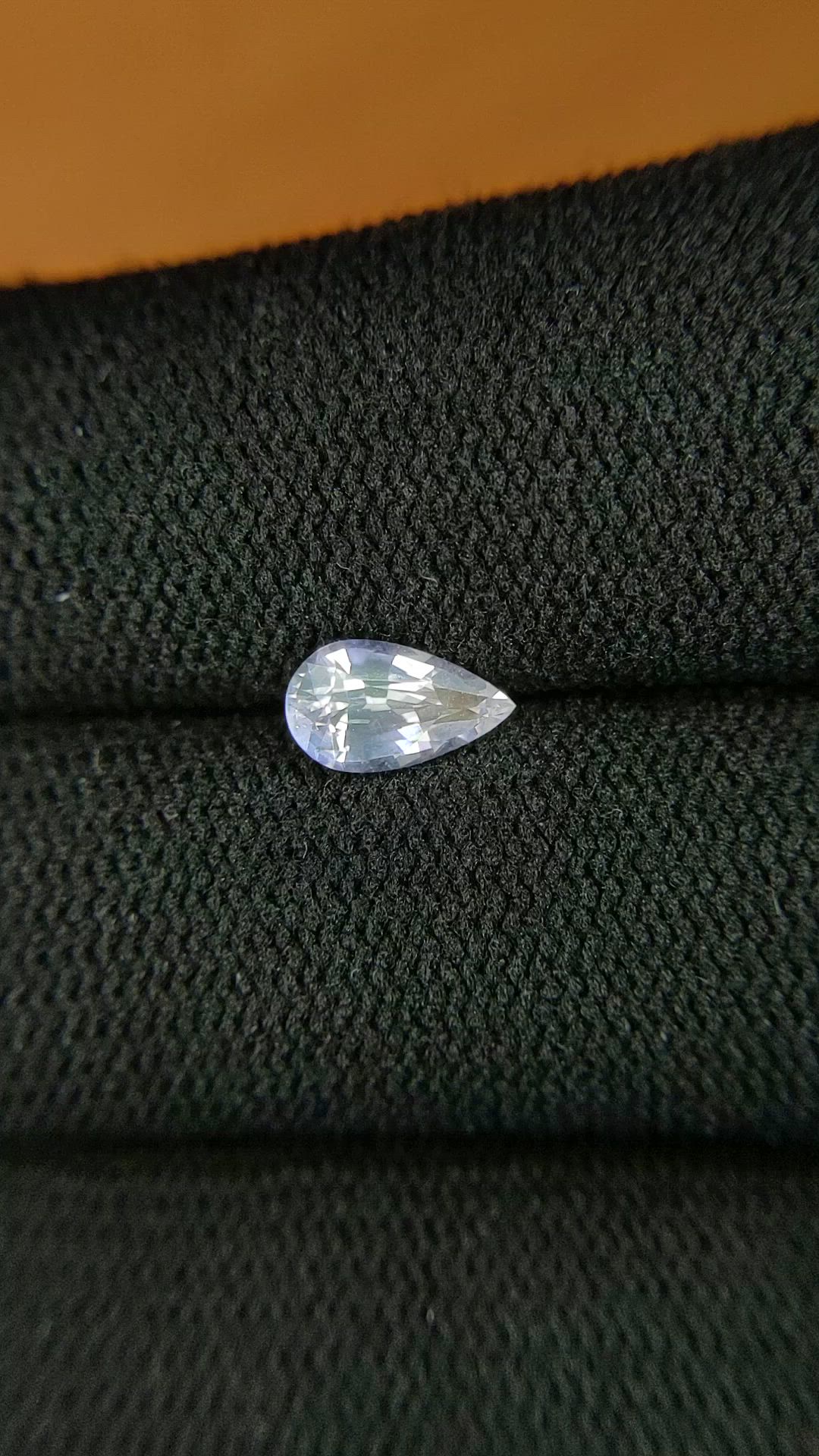 0.67 Ct. Rainbow Moonstone from Ceylon (Sri Lanka) Size Video