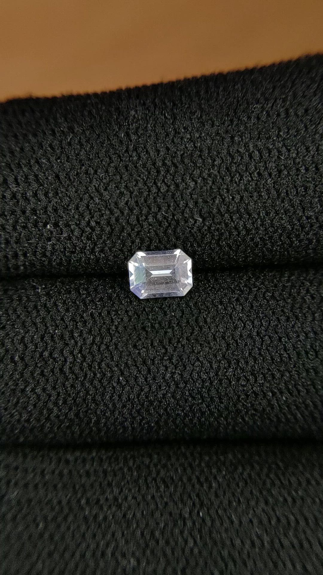 0.40 Ct. Rainbow Moonstone from Ceylon (Sri Lanka) Size Video