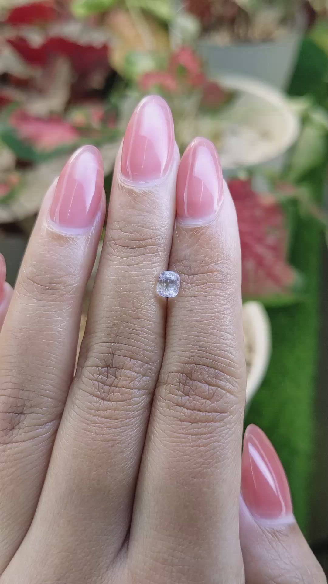 0.50 Ct. Rainbow Moonstone from Ceylon (Sri Lanka) Size Video