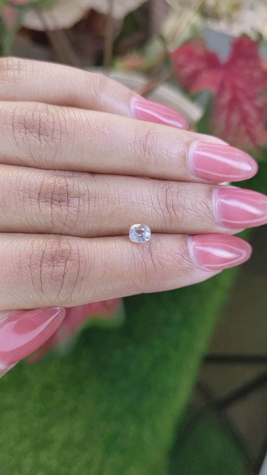0.50 Ct. Rainbow Moonstone from Ceylon (Sri Lanka) Size Video