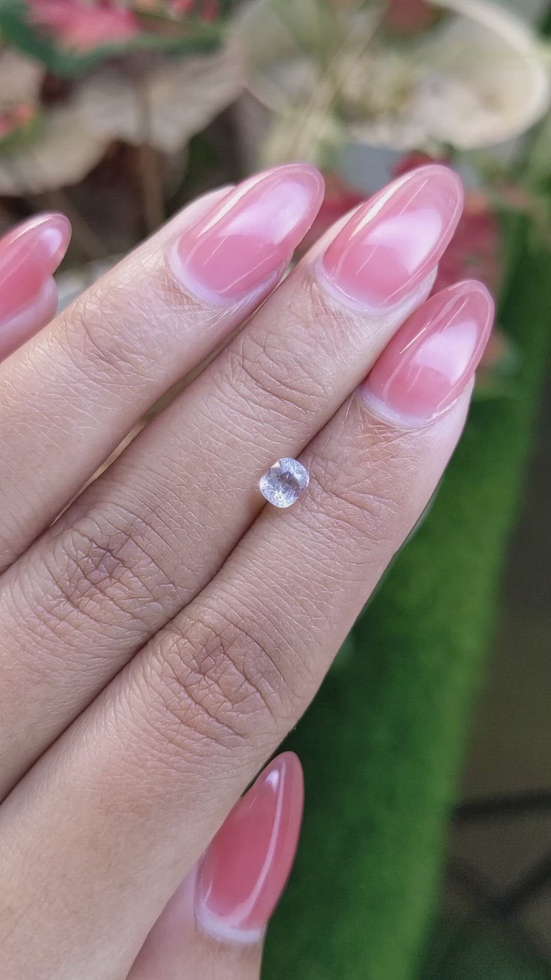 0.50 Ct. Rainbow Moonstone from Ceylon (Sri Lanka) Size Video