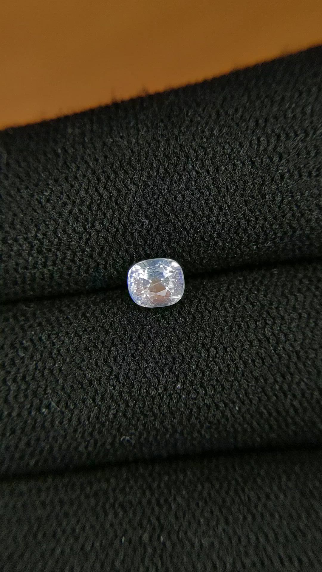 0.50 Ct. Rainbow Moonstone from Ceylon (Sri Lanka) Size Video