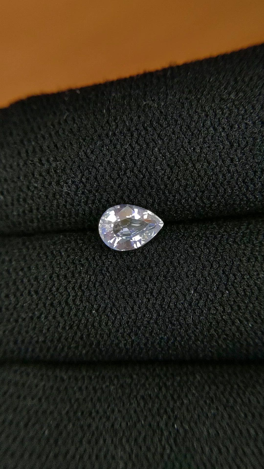 0.71 Ct. Rainbow Moonstone from Ceylon (Sri Lanka) Size Video