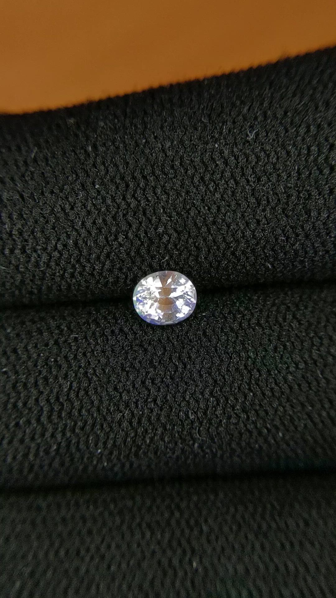 0.42 Ct. Rainbow Moonstone from Ceylon (Sri Lanka) Size Video
