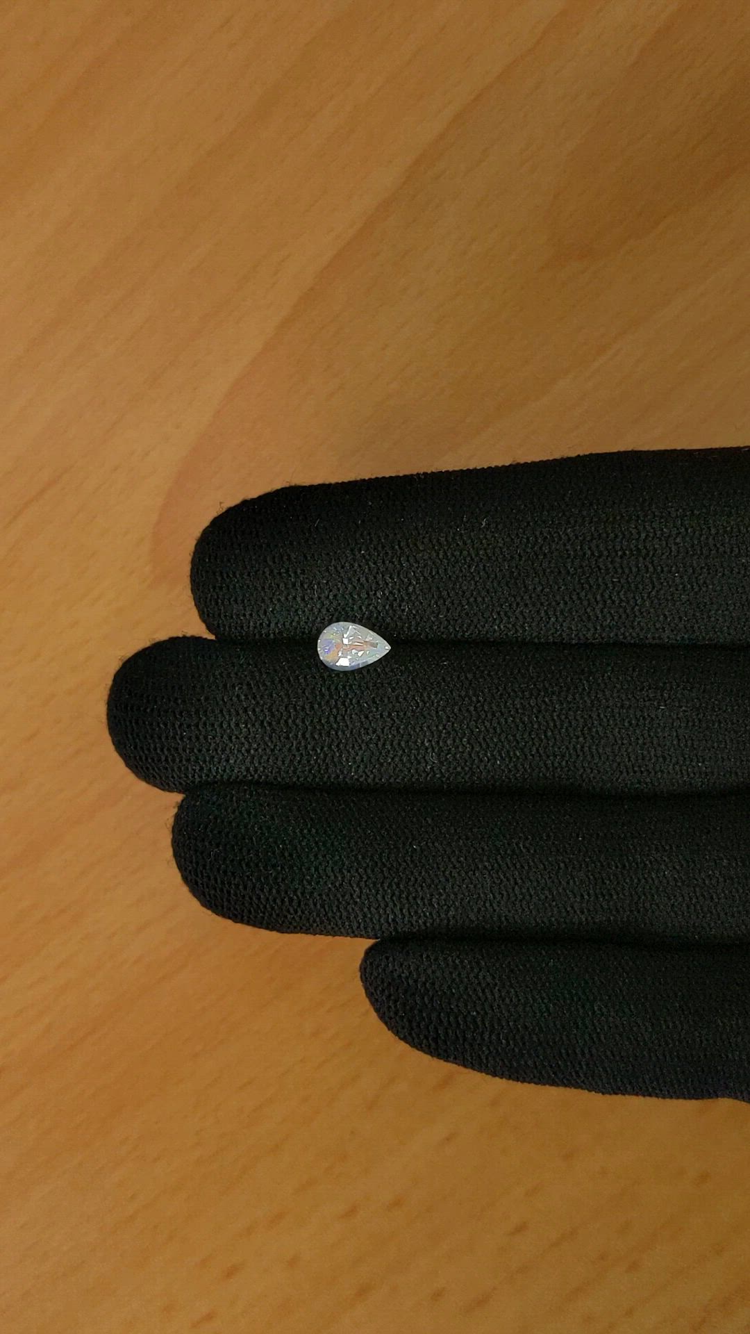 0.64 Ct. Rainbow Moonstone from Ceylon (Sri Lanka) Size Video