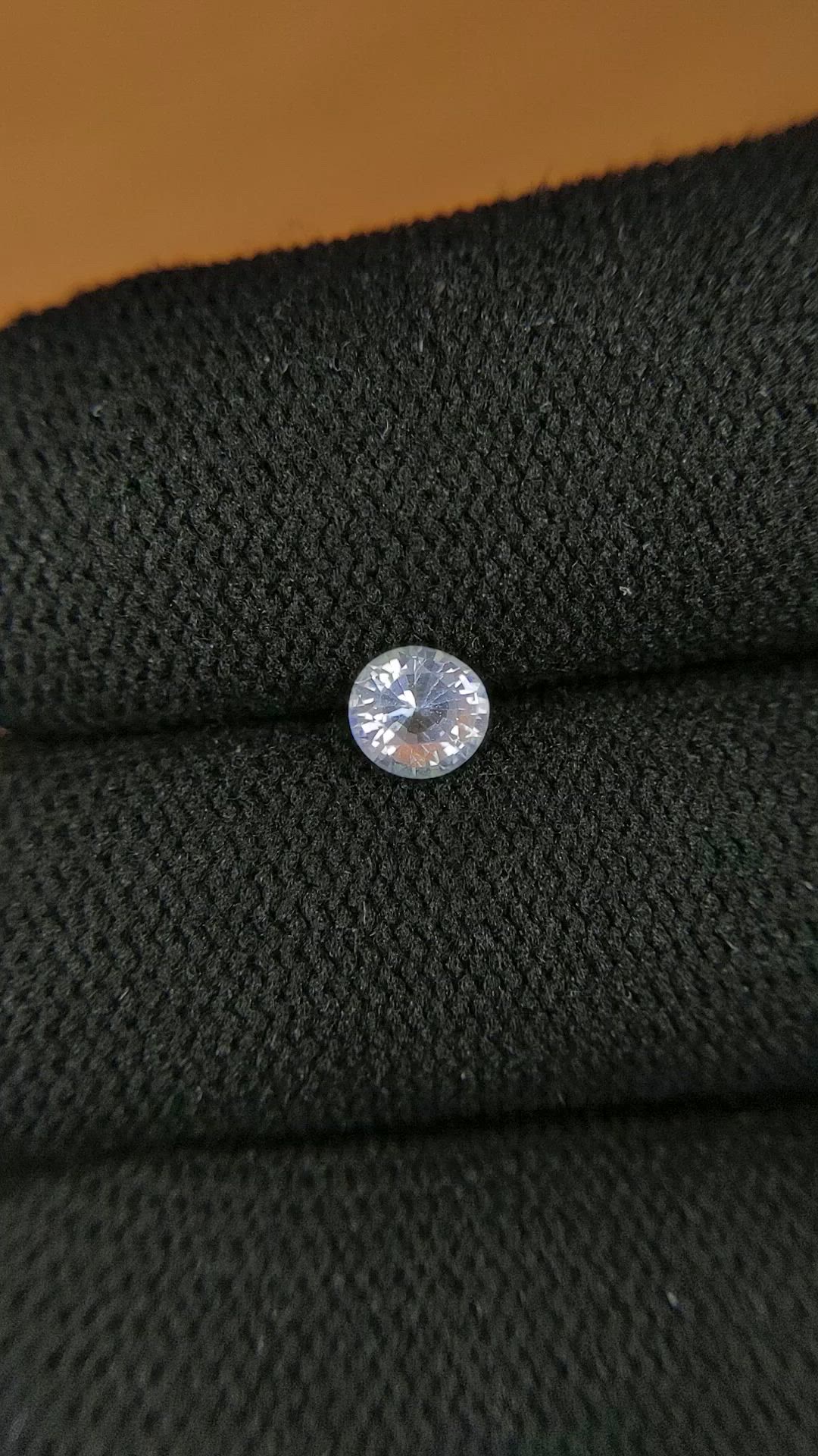 0.36 Ct. Rainbow Moonstone from Ceylon (Sri Lanka) Size Video