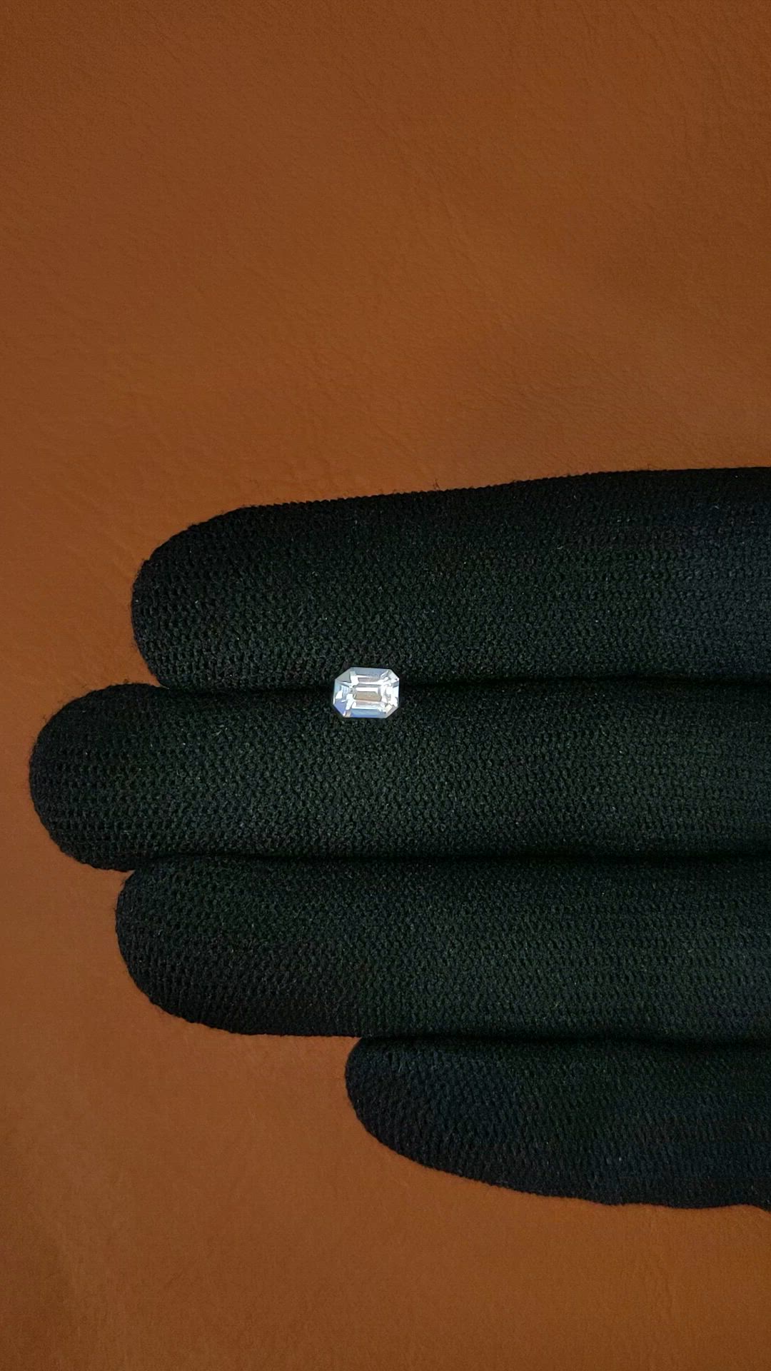 0.44 Ct. Rainbow Moonstone from Ceylon (Sri Lanka) Size Video
