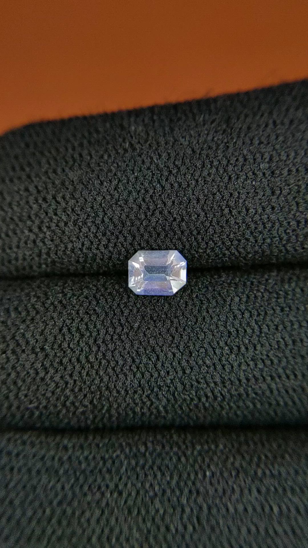 0.44 Ct. Rainbow Moonstone from Ceylon (Sri Lanka) Size Video