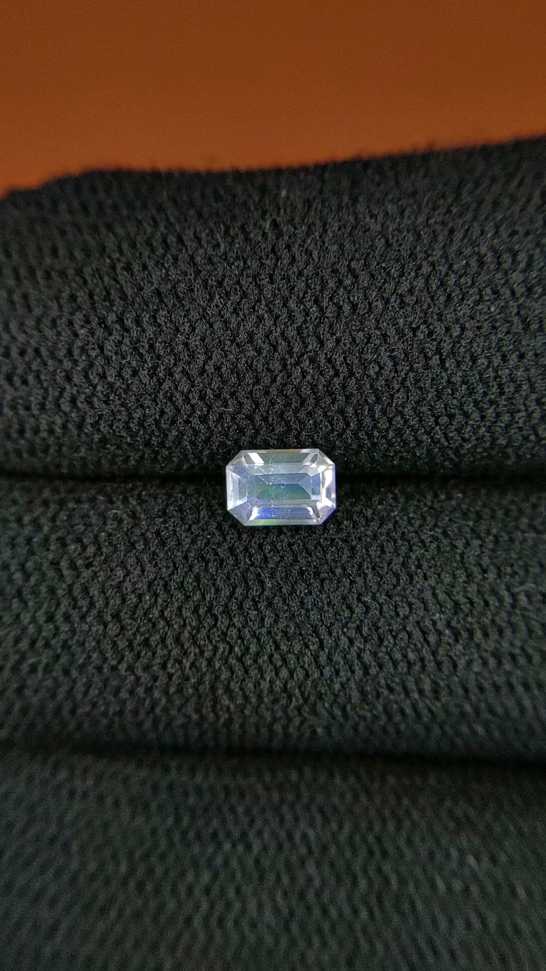 0.52 Ct. Rainbow Moonstone from Ceylon (Sri Lanka) Size Video