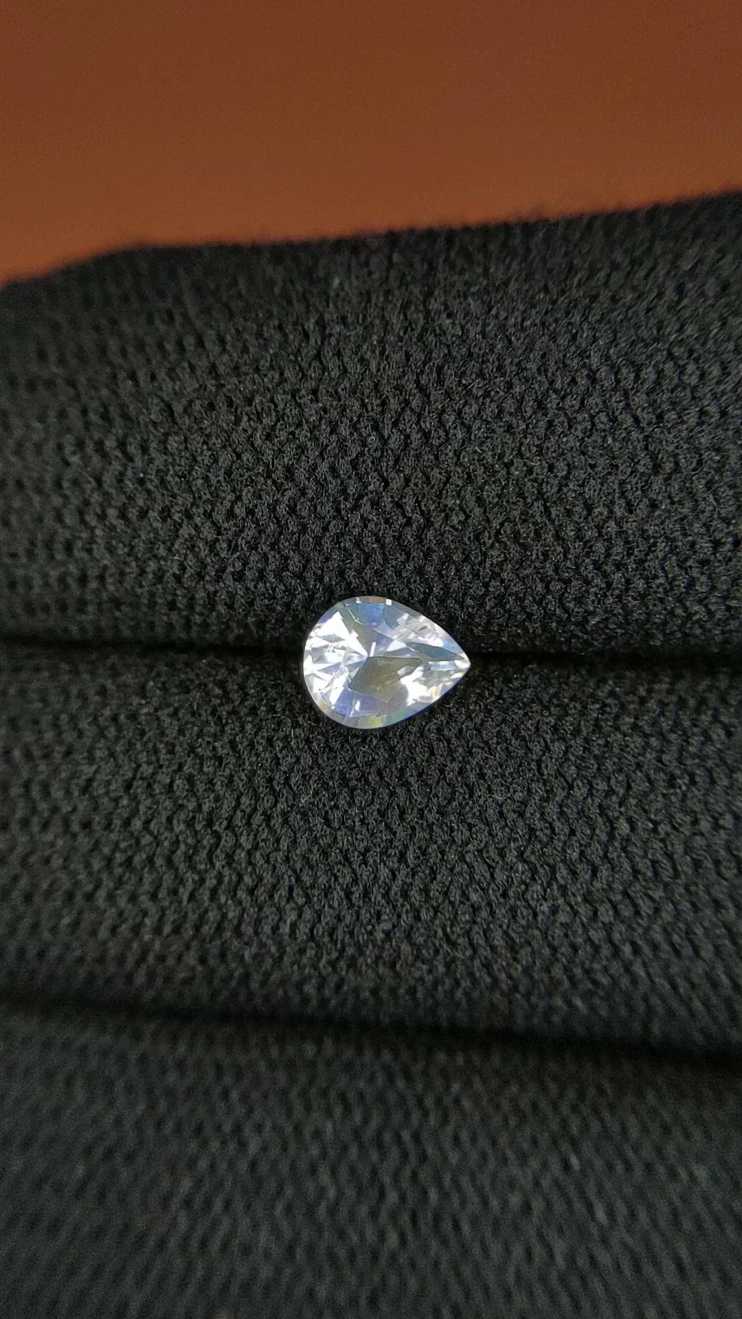 0.64 Ct. Rainbow Moonstone from Ceylon (Sri Lanka) Size Video