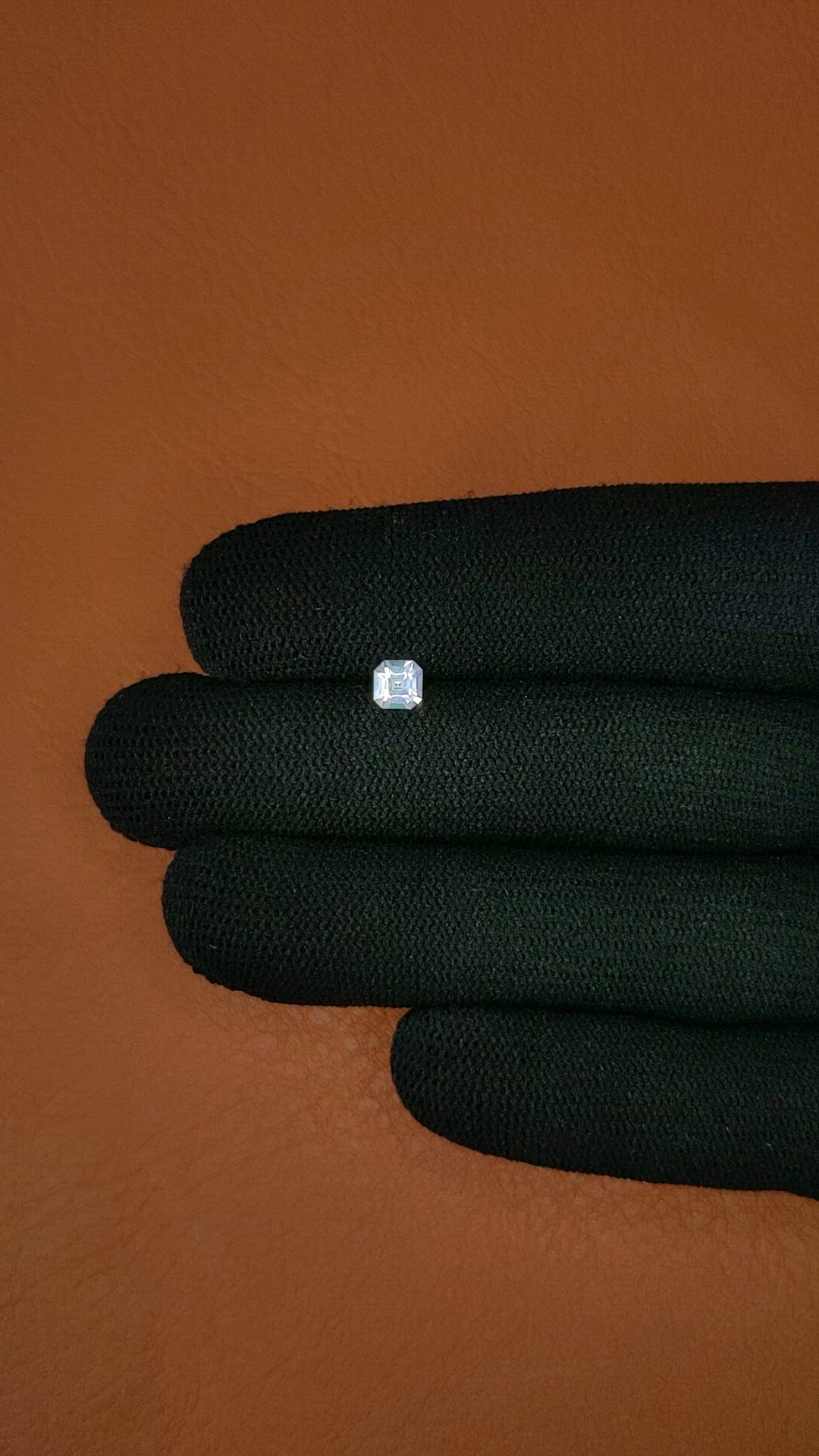 0.38 Ct. Rainbow Moonstone from Ceylon (Sri Lanka) Size Video