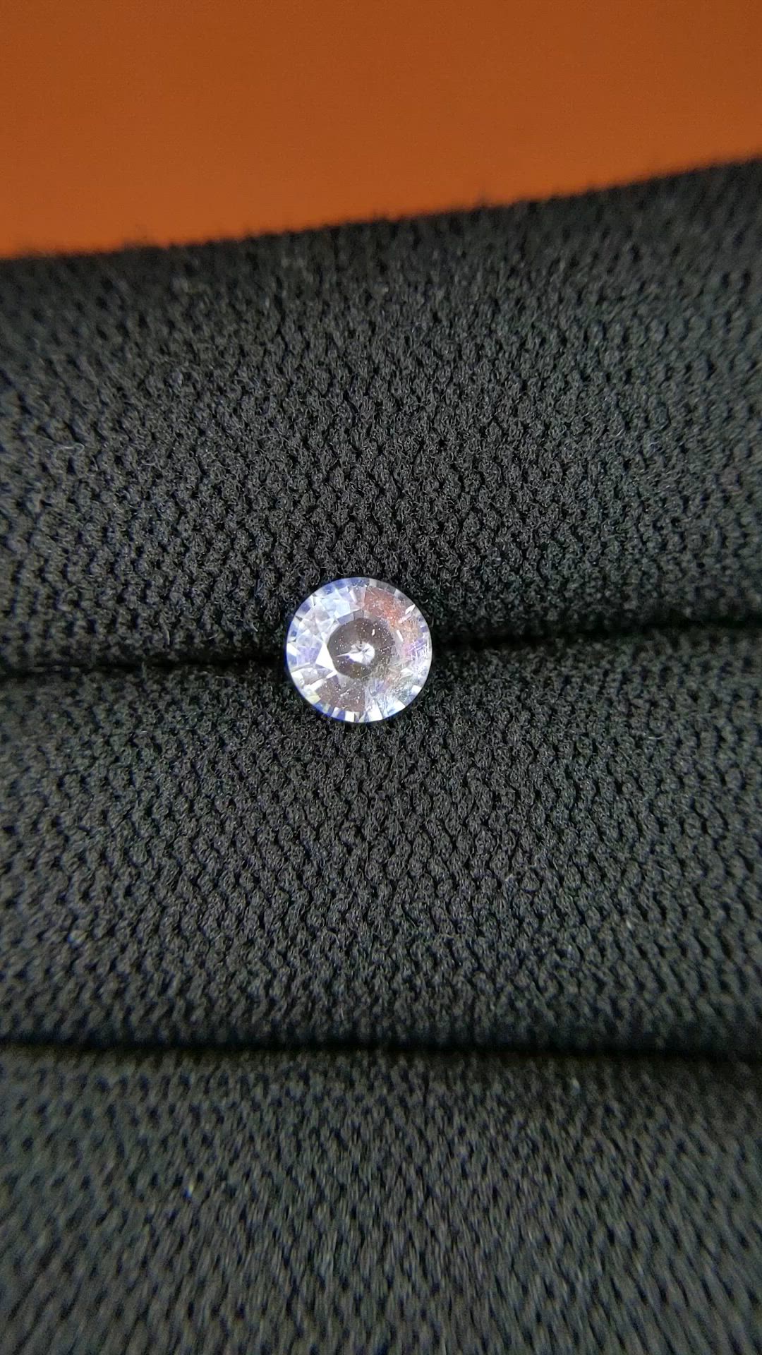 0.56 Ct. Rainbow Moonstone from Ceylon (Sri Lanka) Size Video