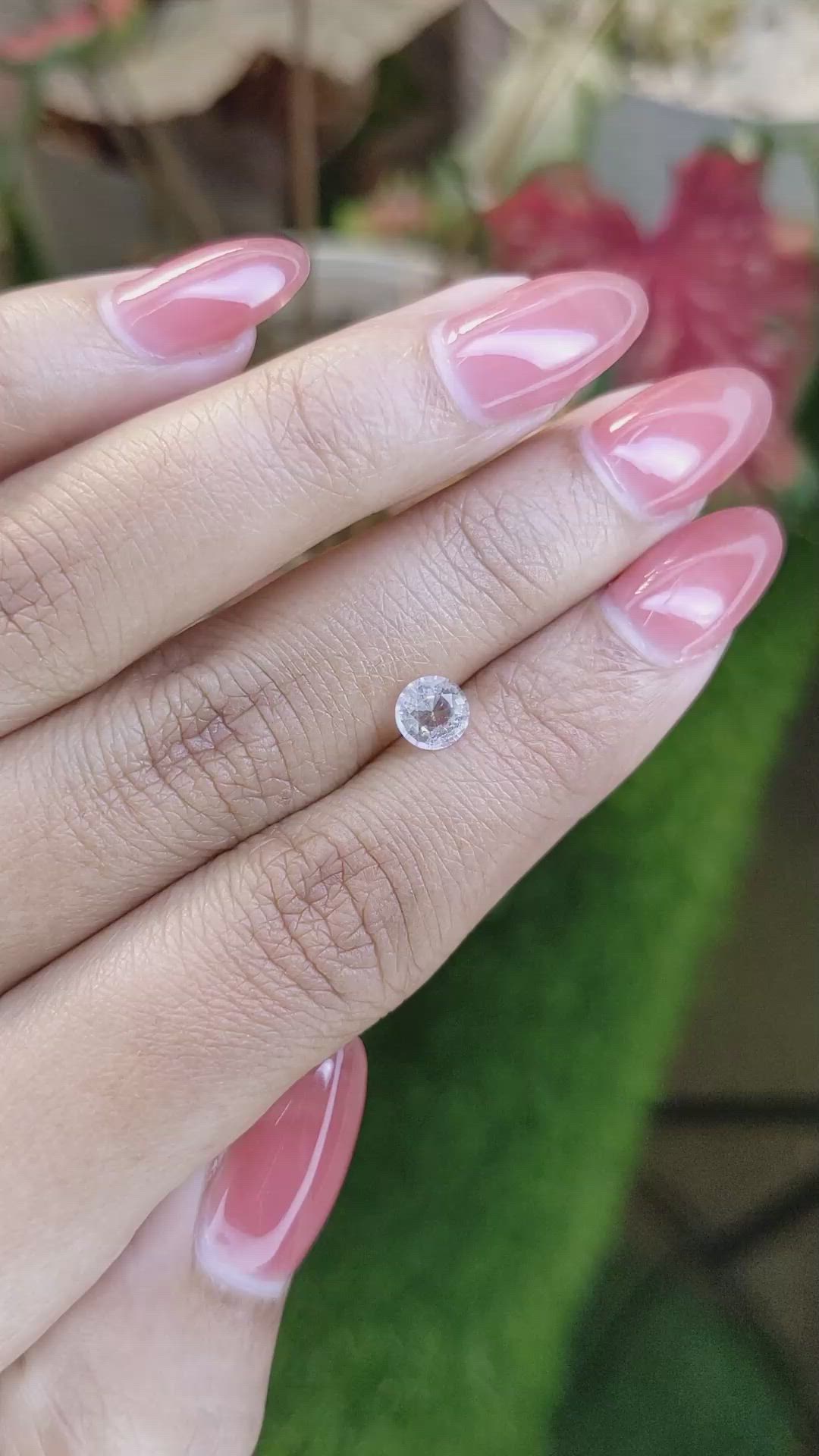 0.56 Ct. Rainbow Moonstone from Ceylon (Sri Lanka) Size Video