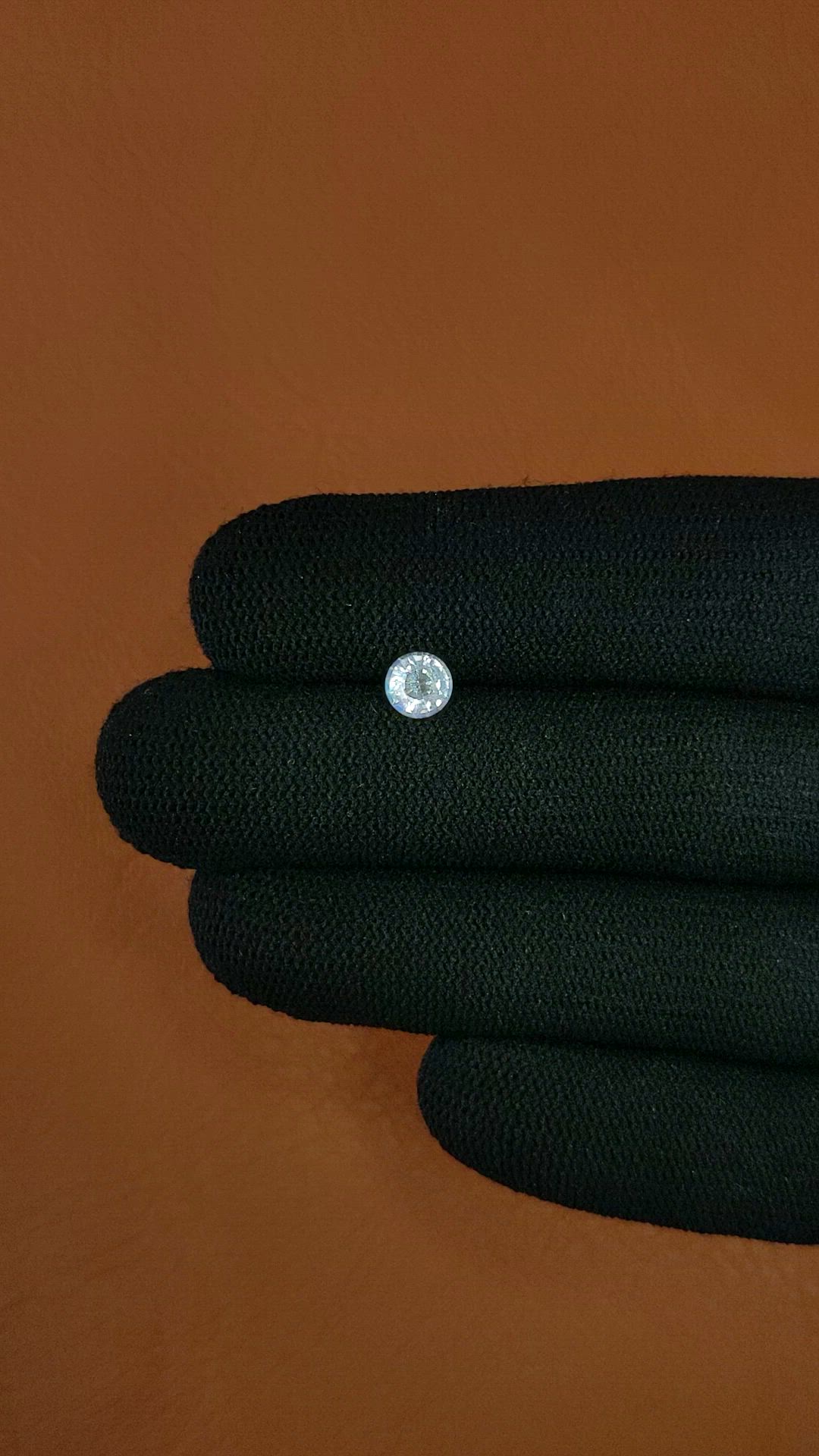 0.56 Ct. Rainbow Moonstone from Ceylon (Sri Lanka) Size Video