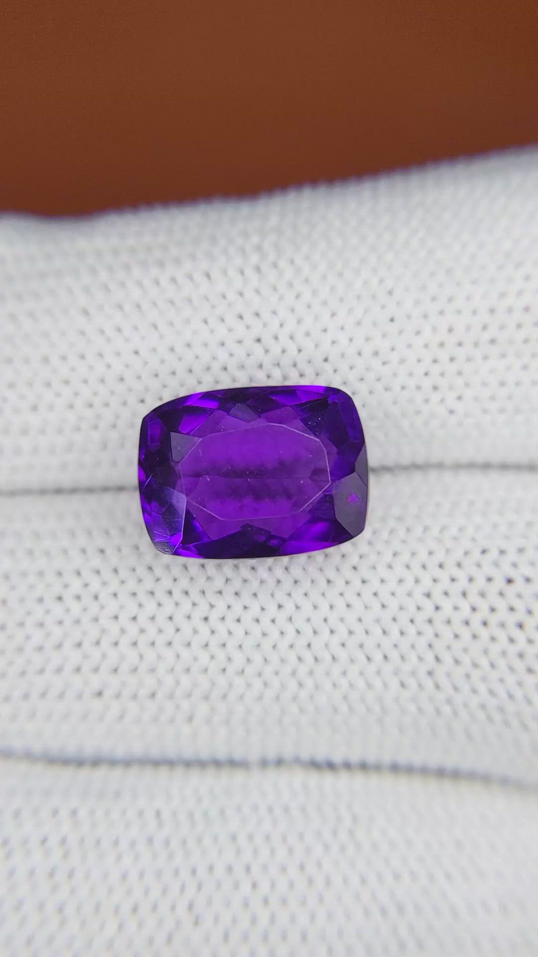 7.14 Ct. Purple Amethyst from Brazil Size Video