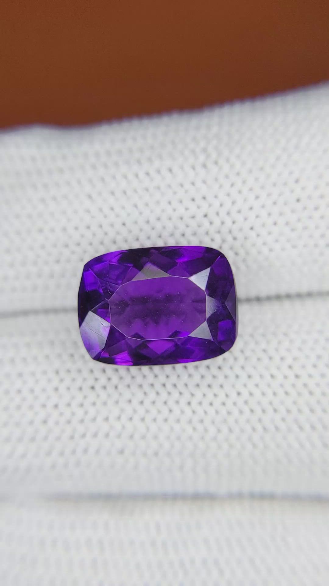 7.40 Ct. Purple Amethyst from Brazil Size Video