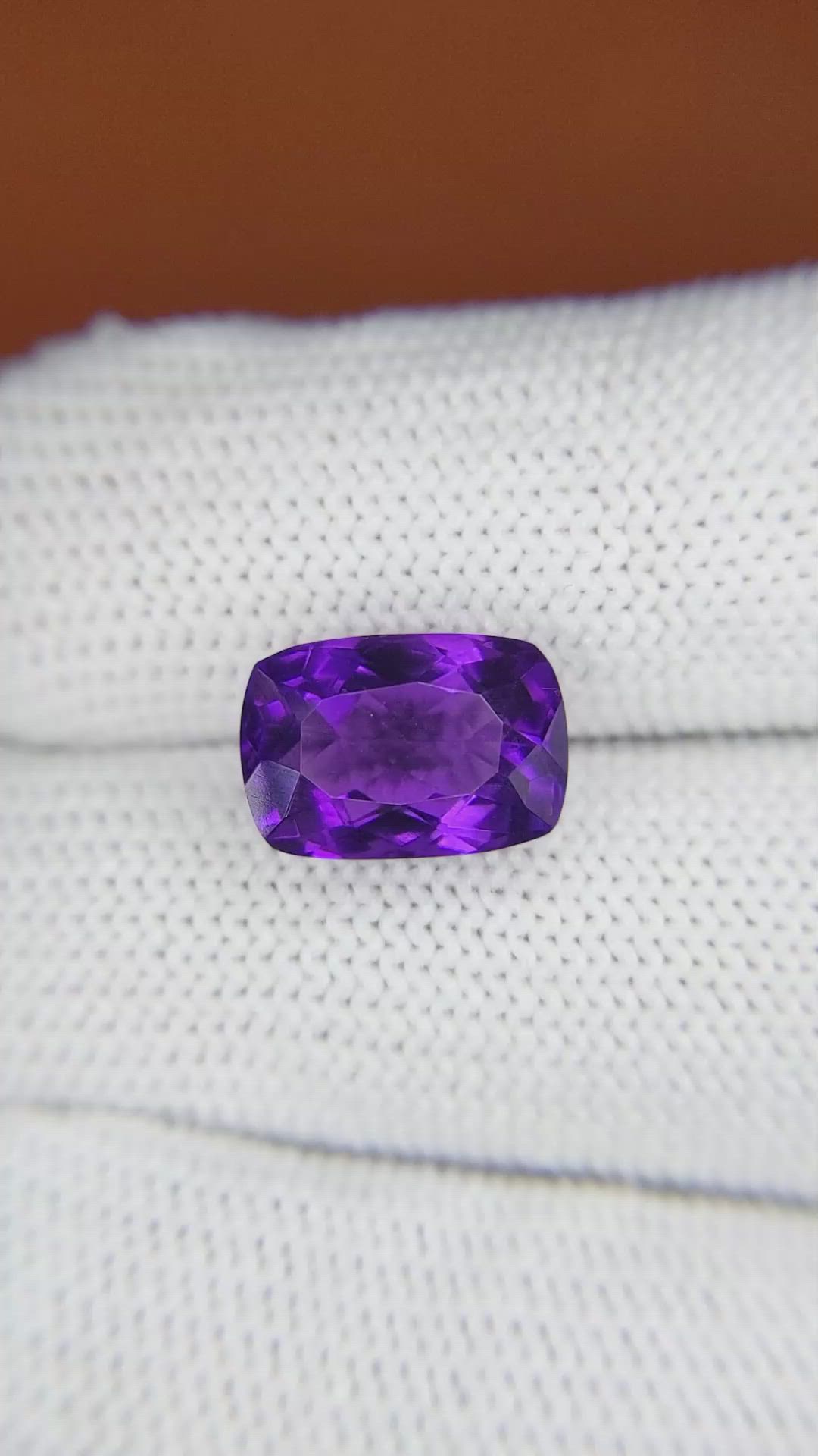 5.14 Ct. Purple Amethyst from Brazil Size Video