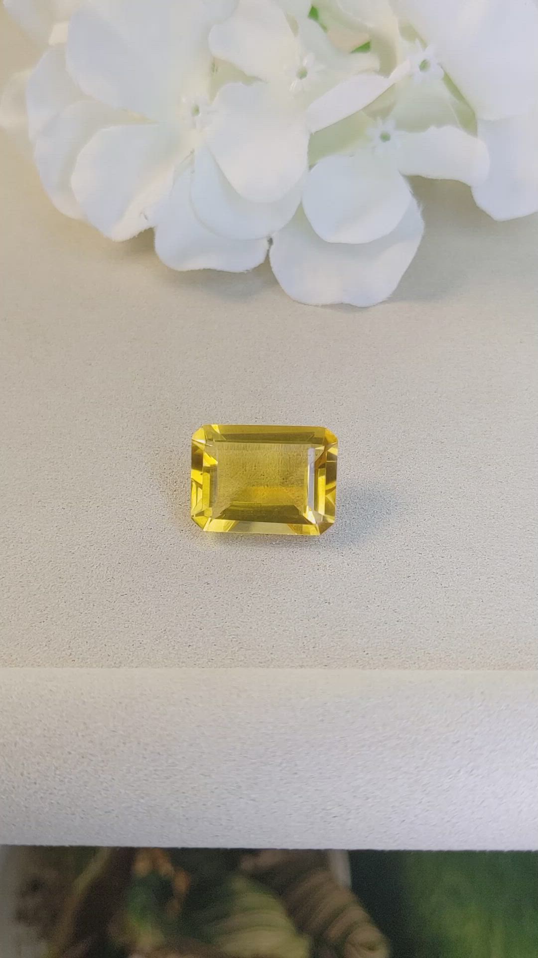 21.43 Ct. Yellow Citrine from Ceylon (Sri Lanka) Size Video