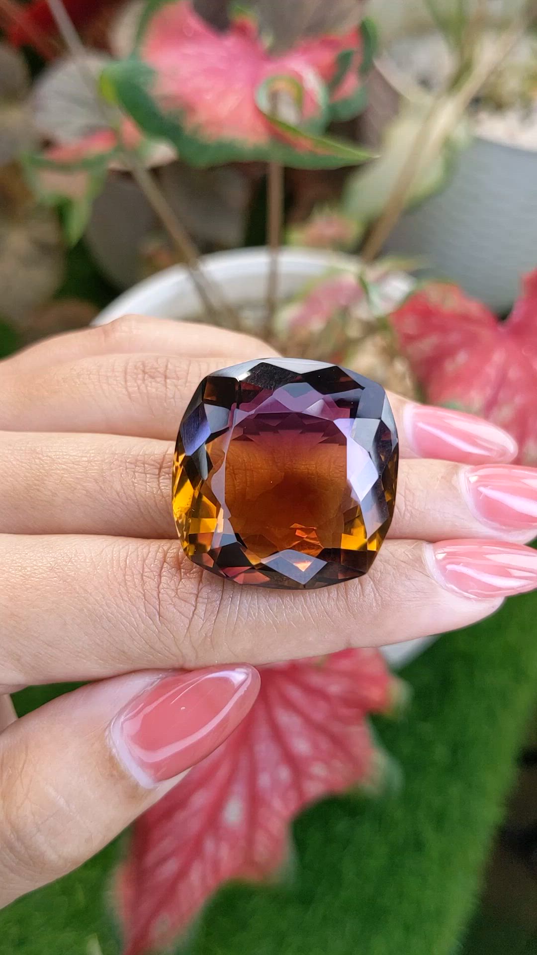 80.23 Ct. Bi Color Ametrine from Ceylon (Sri Lanka) Size Video