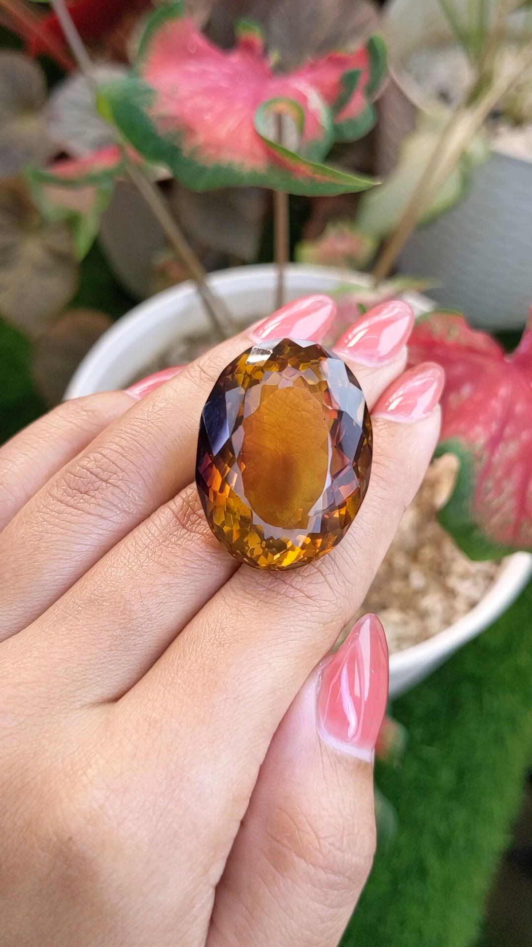 87.23 Ct. Bi Color Ametrine from Ceylon (Sri Lanka) Size Video