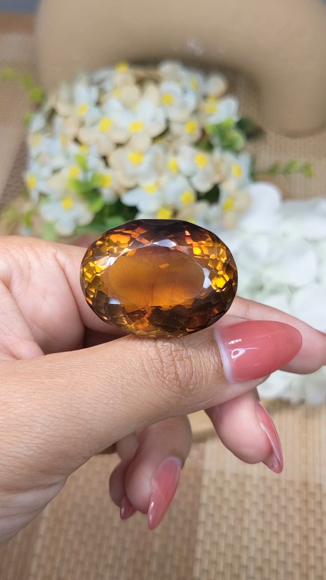 87.23 Ct. Bi Color Ametrine from Ceylon (Sri Lanka) Size Video