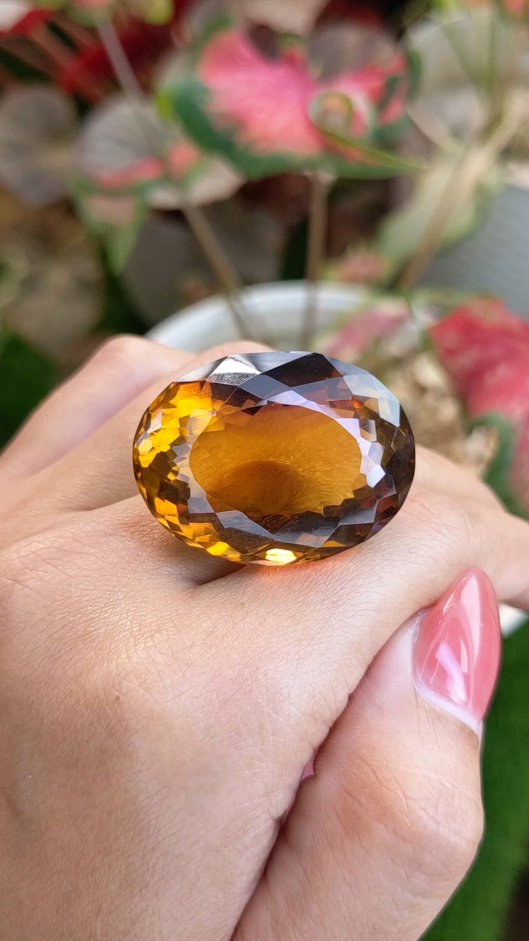 87.23 Ct. Bi Color Ametrine from Ceylon (Sri Lanka) Size Video