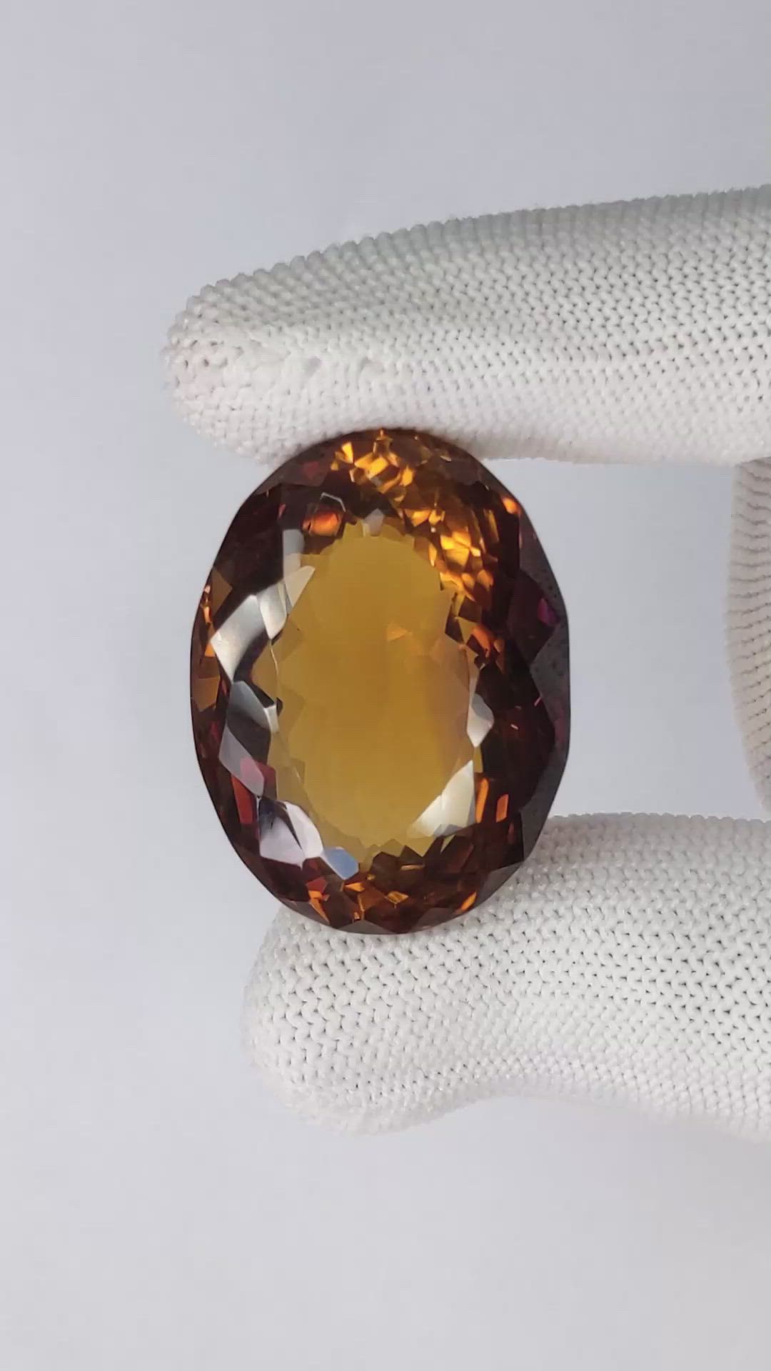 87.23 Ct. Bi Color Ametrine from Ceylon (Sri Lanka) Size Video