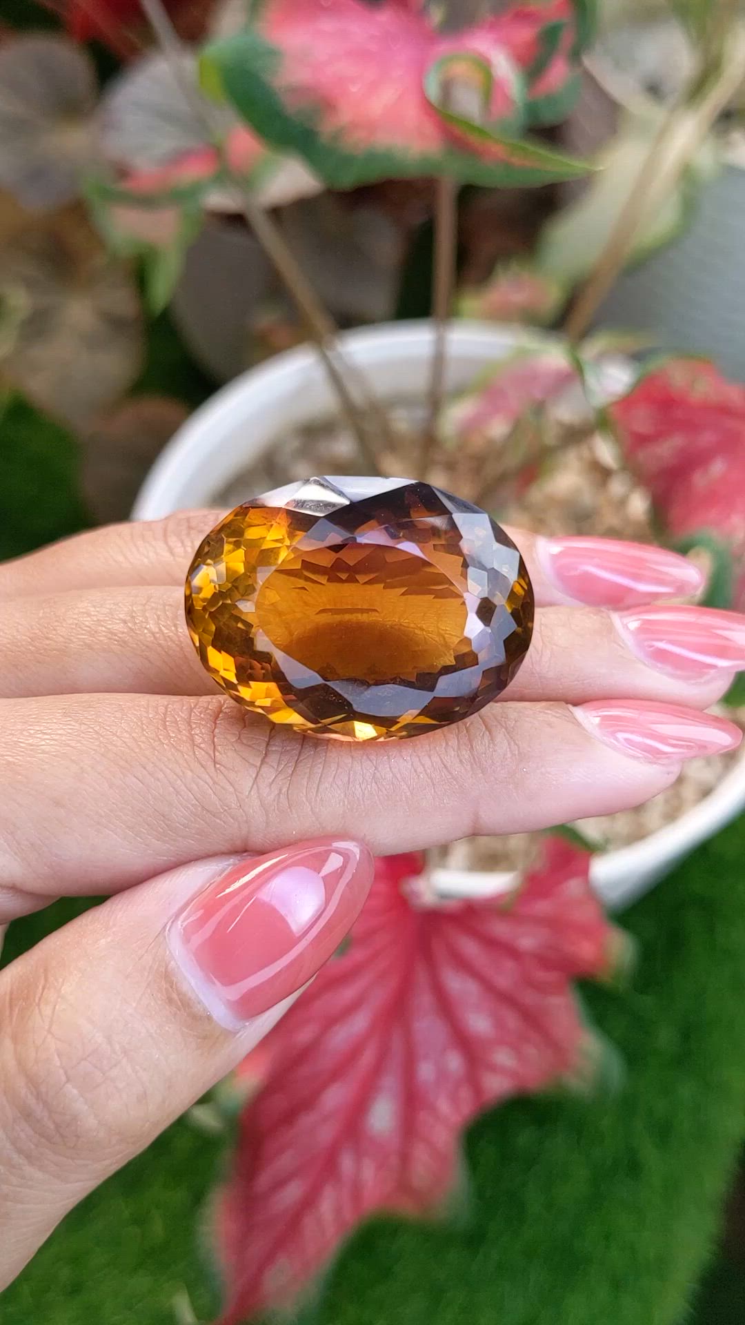 87.23 Ct. Bi Color Ametrine from Ceylon (Sri Lanka) Size Video