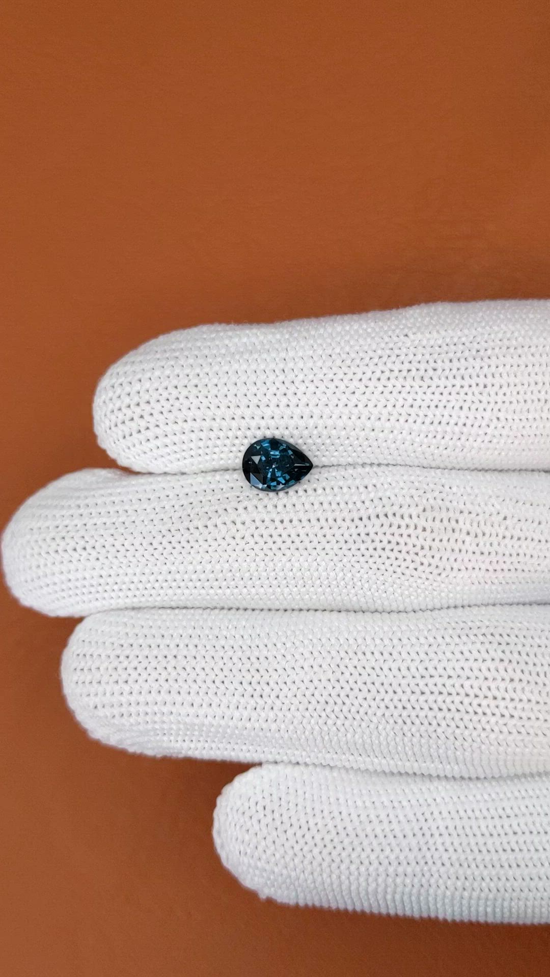 1.21 Ct. Greenish Blue Spinel from Ceylon (Sri Lanka) Size Video