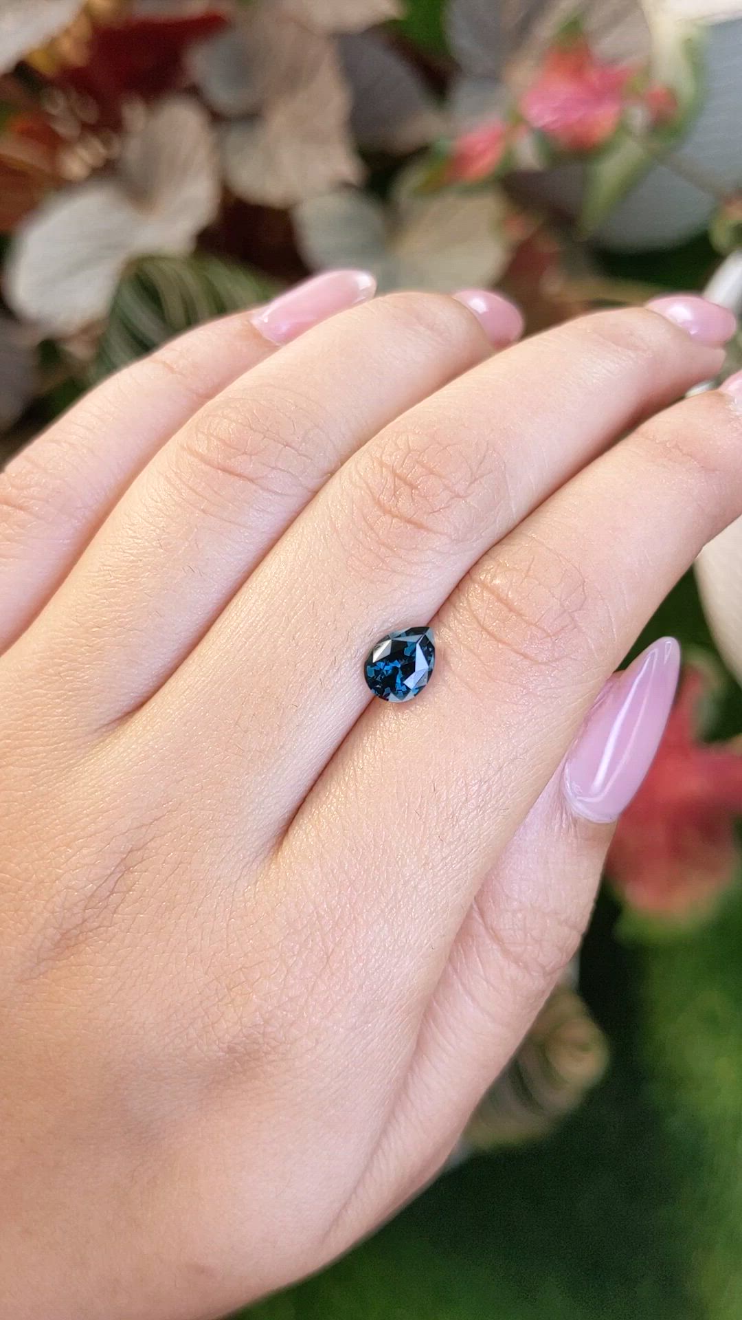 1.21 Ct. Greenish Blue Spinel from Ceylon (Sri Lanka) Size Video