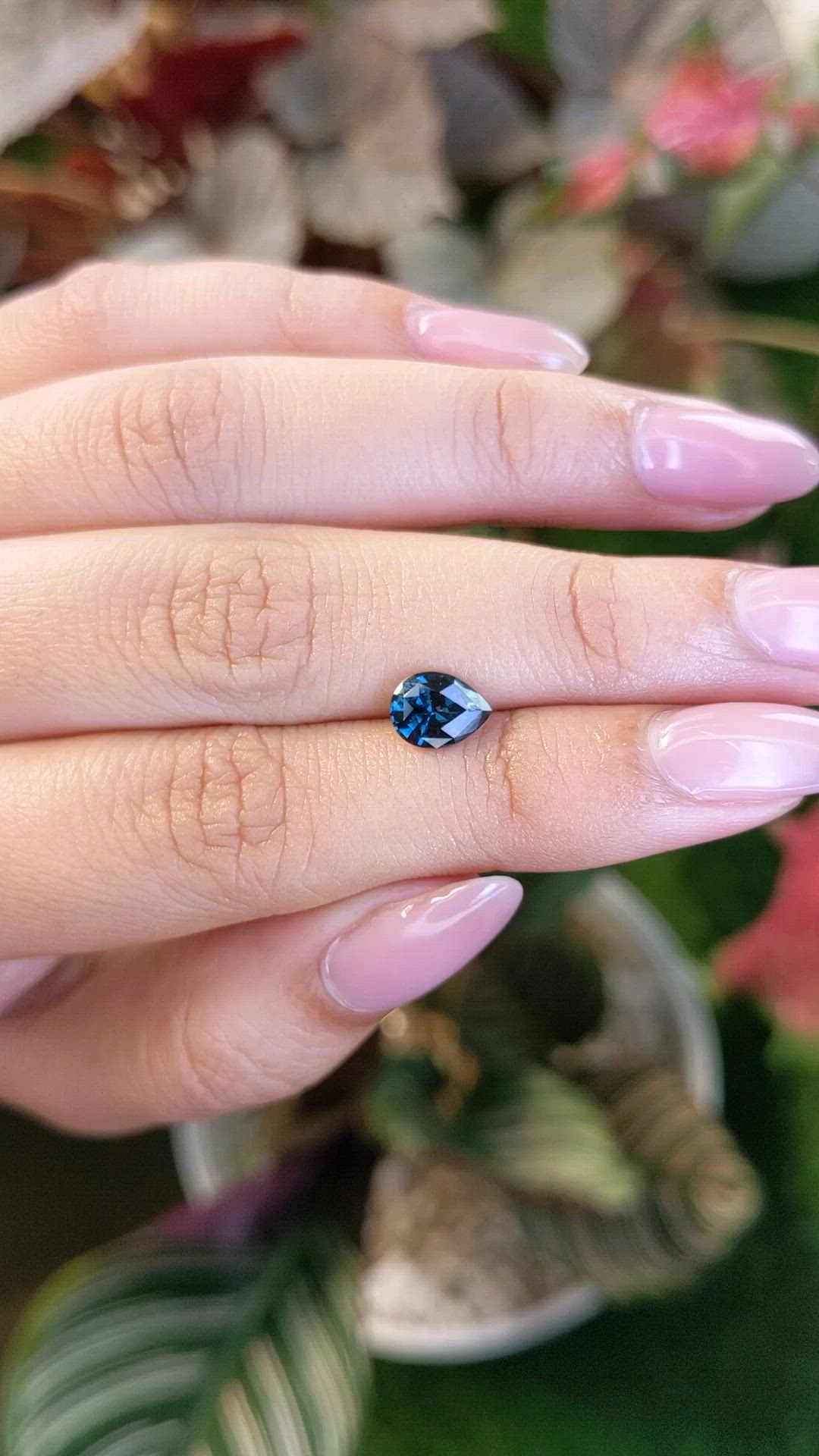 1.21 Ct. Greenish Blue Spinel from Ceylon (Sri Lanka) Size Video