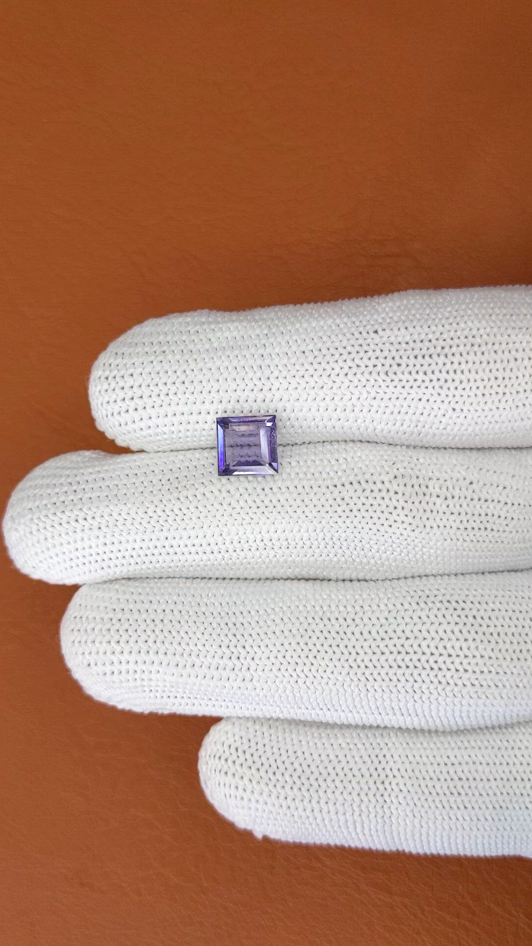 1.83 Ct. Purple Spinel from Ceylon (Sri Lanka) Size Video