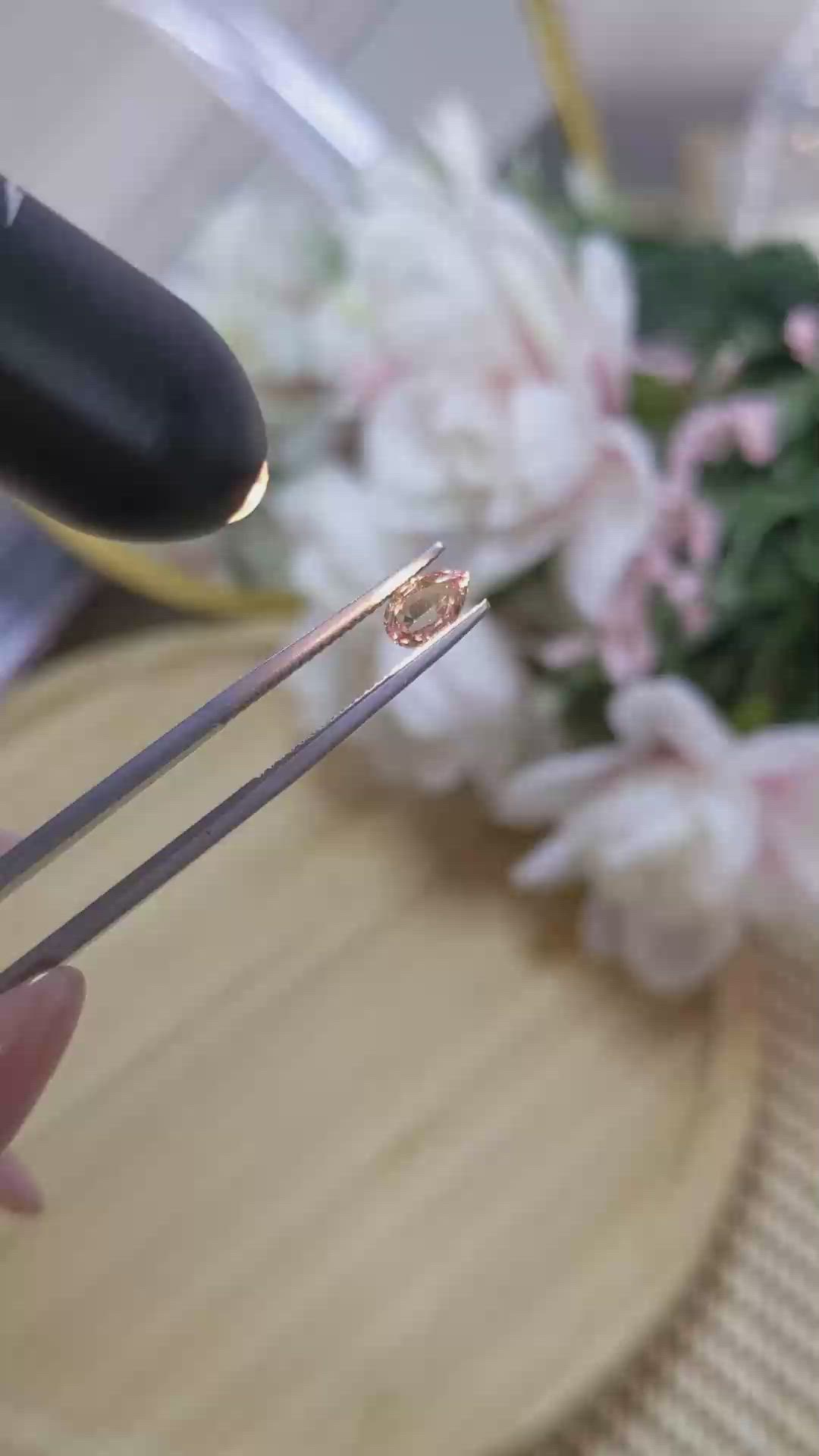 0.58 Ct. Alexandrite from Ceylon (Sri Lanka) Size Video