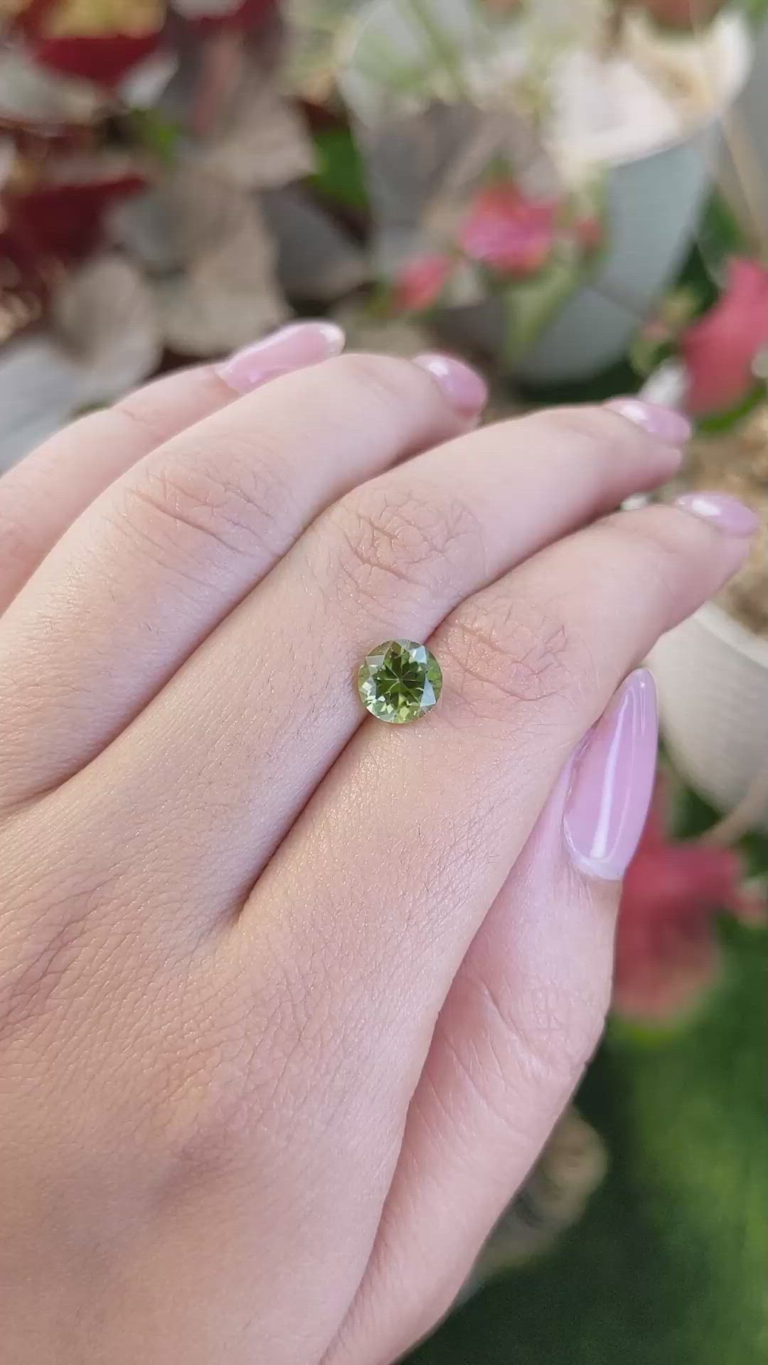 1.49 Ct. Green Kornerupine from Ceylon (Sri Lanka) Size Video