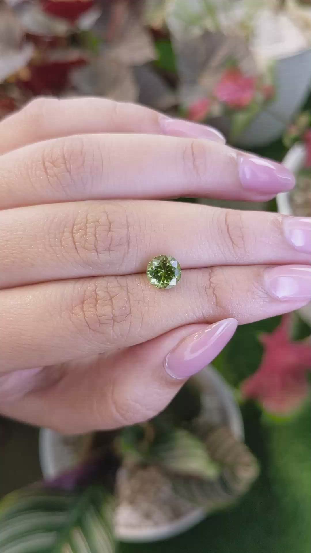 1.49 Ct. Green Kornerupine from Ceylon (Sri Lanka) Size Video