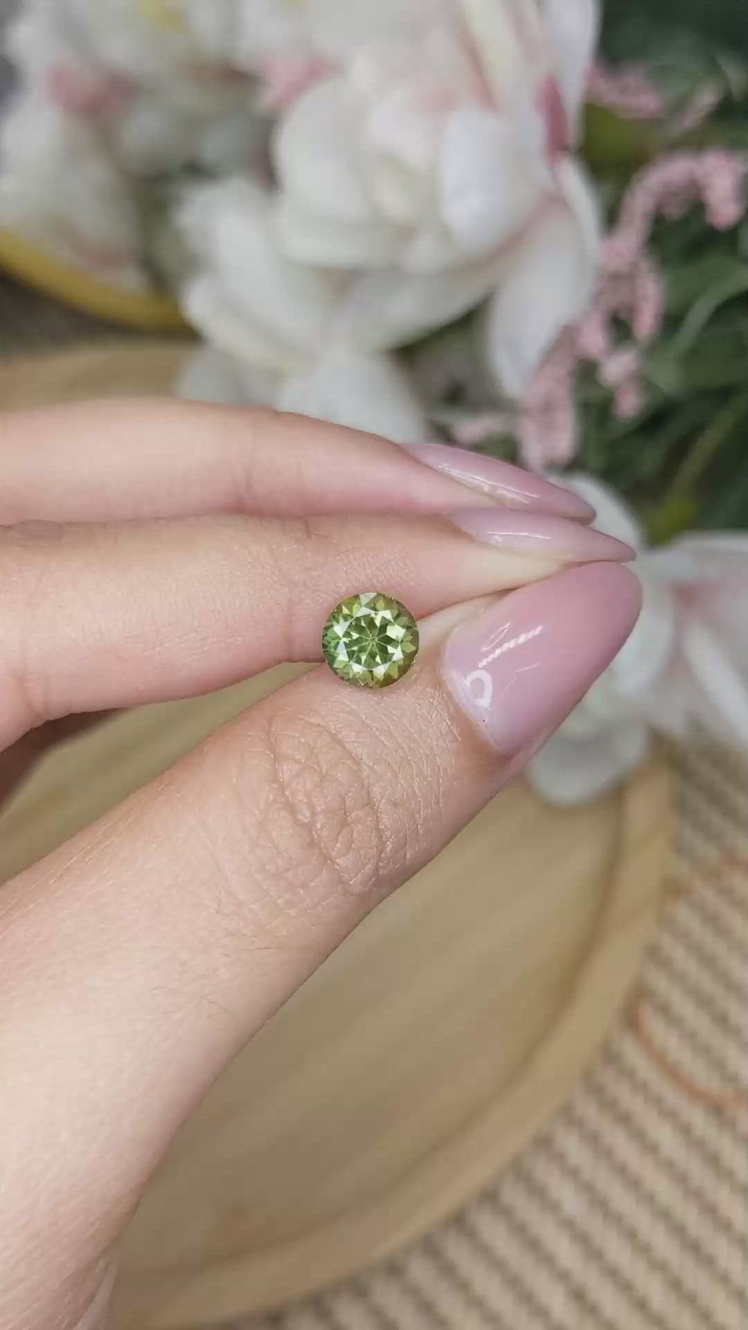 1.49 Ct. Green Kornerupine from Ceylon (Sri Lanka) Size Video