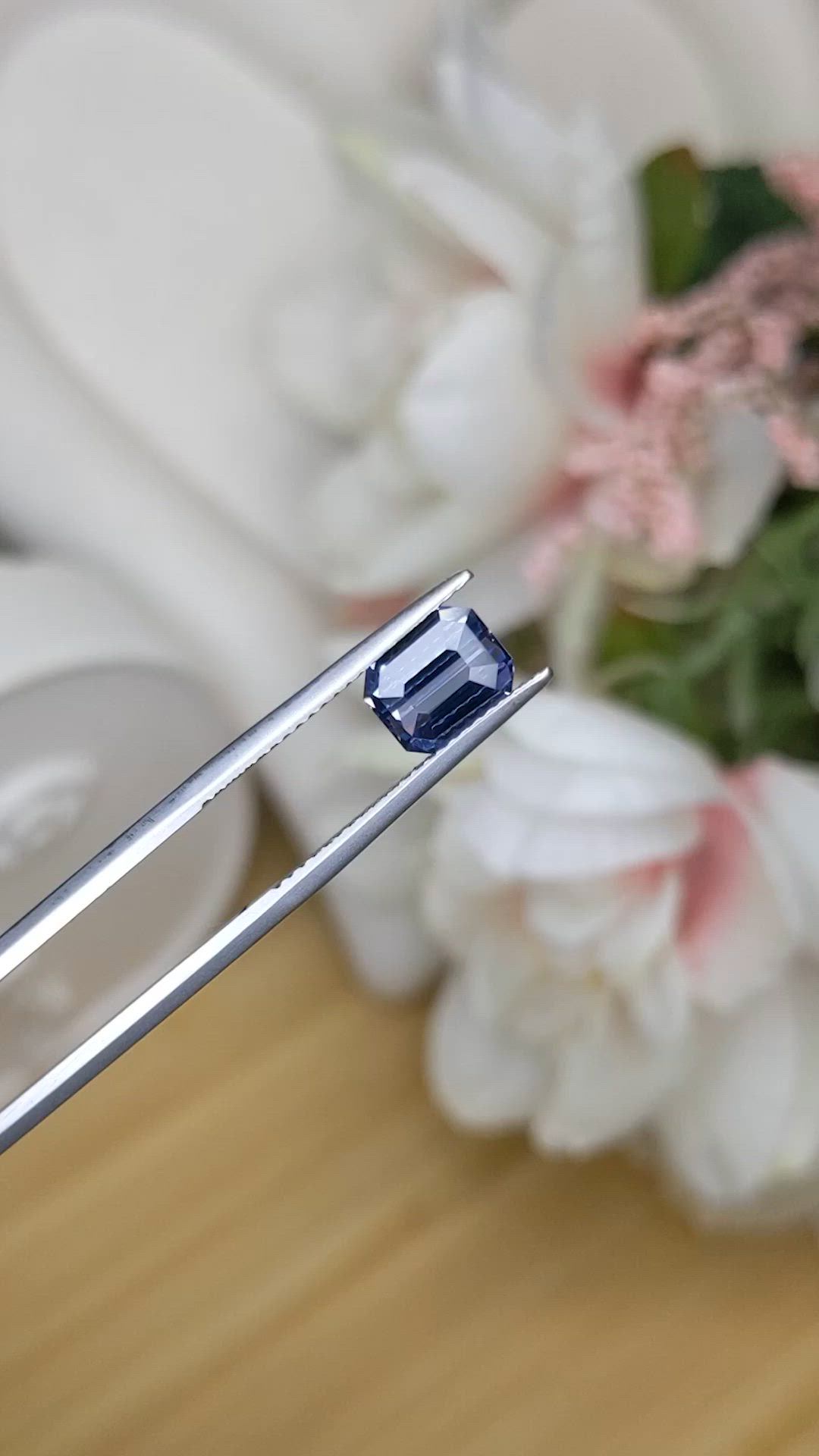 2.01 Ct. Violet Spinel from Ceylon (Sri Lanka) Size Video