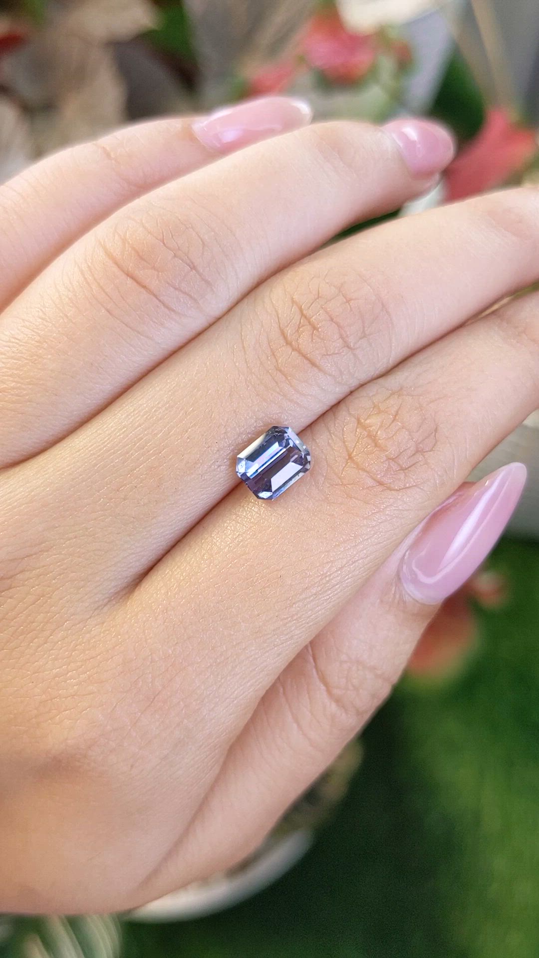 2.01 Ct. Violet Spinel from Ceylon (Sri Lanka) Size Video
