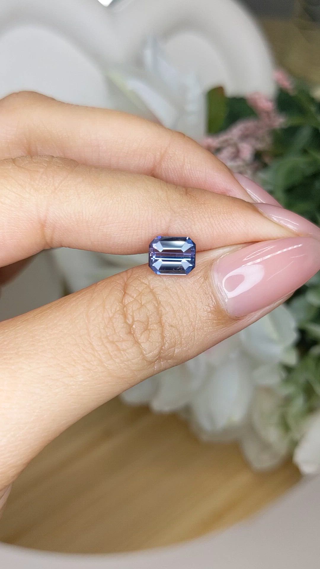 2.01 Ct. Violet Spinel from Ceylon (Sri Lanka) Size Video