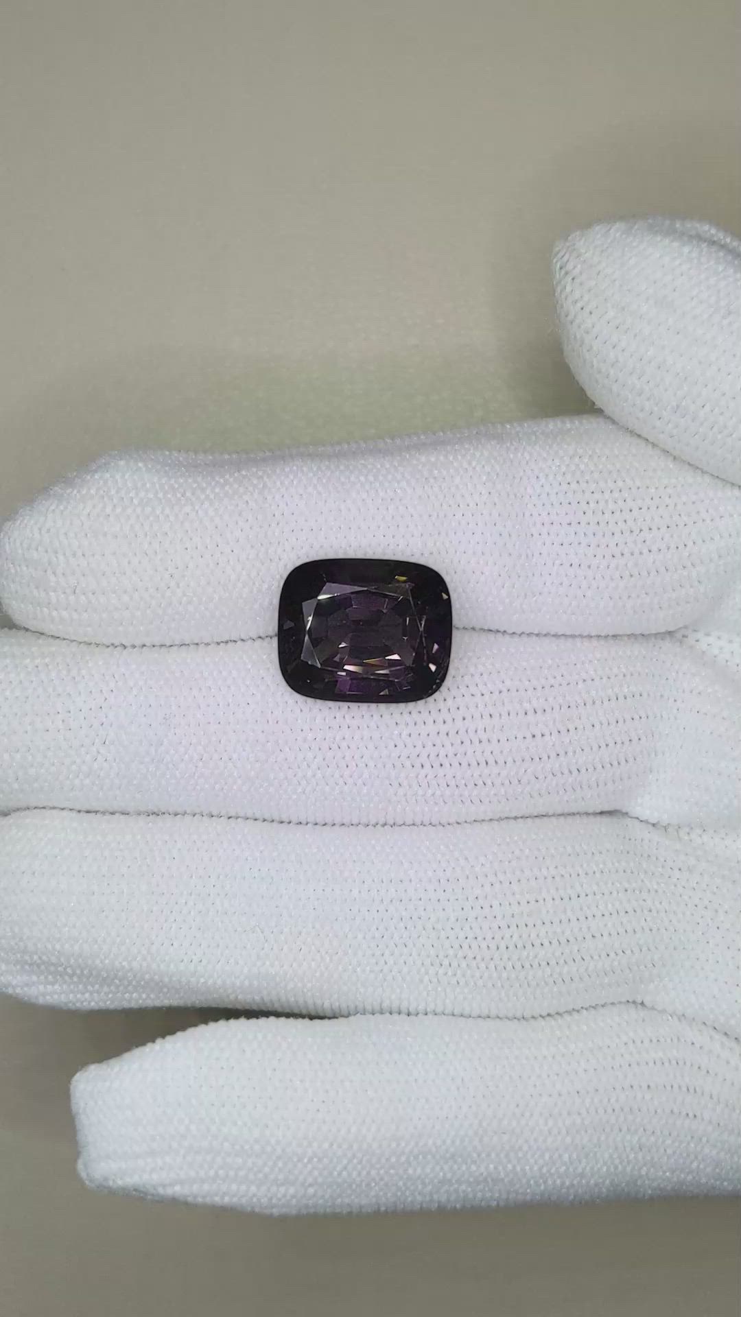 10.07 Ct. Purple Spinel from Burma (Myanmar) Size Video