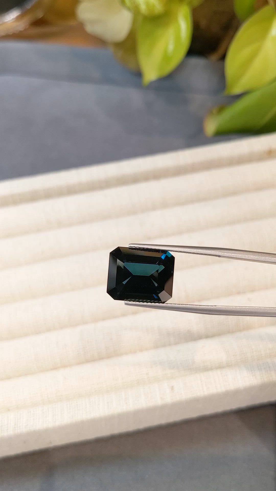 12.12 Ct. Greenish Blue Spinel from Burma (Myanmar) Size Video