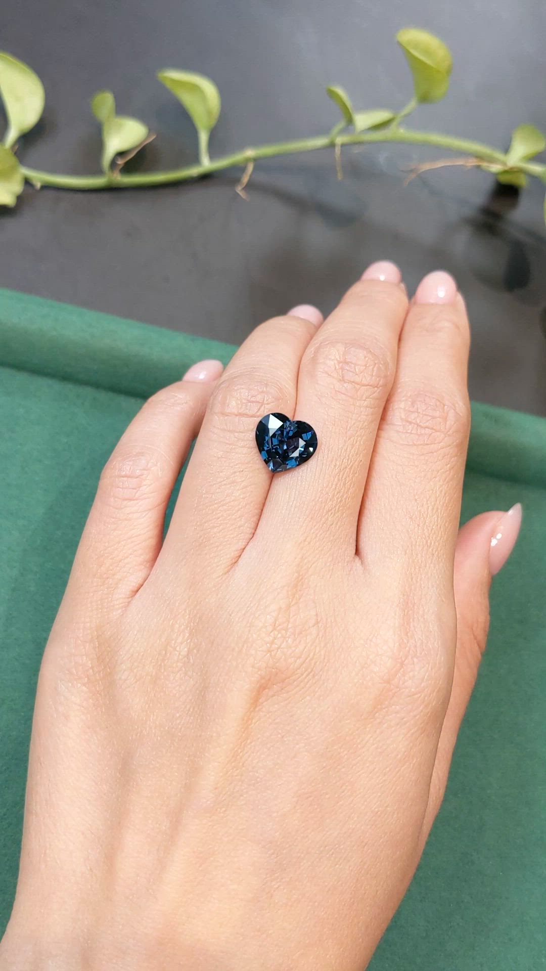 4.11 Ct. Blue Spinel from Burma (Myanmar) Size Video
