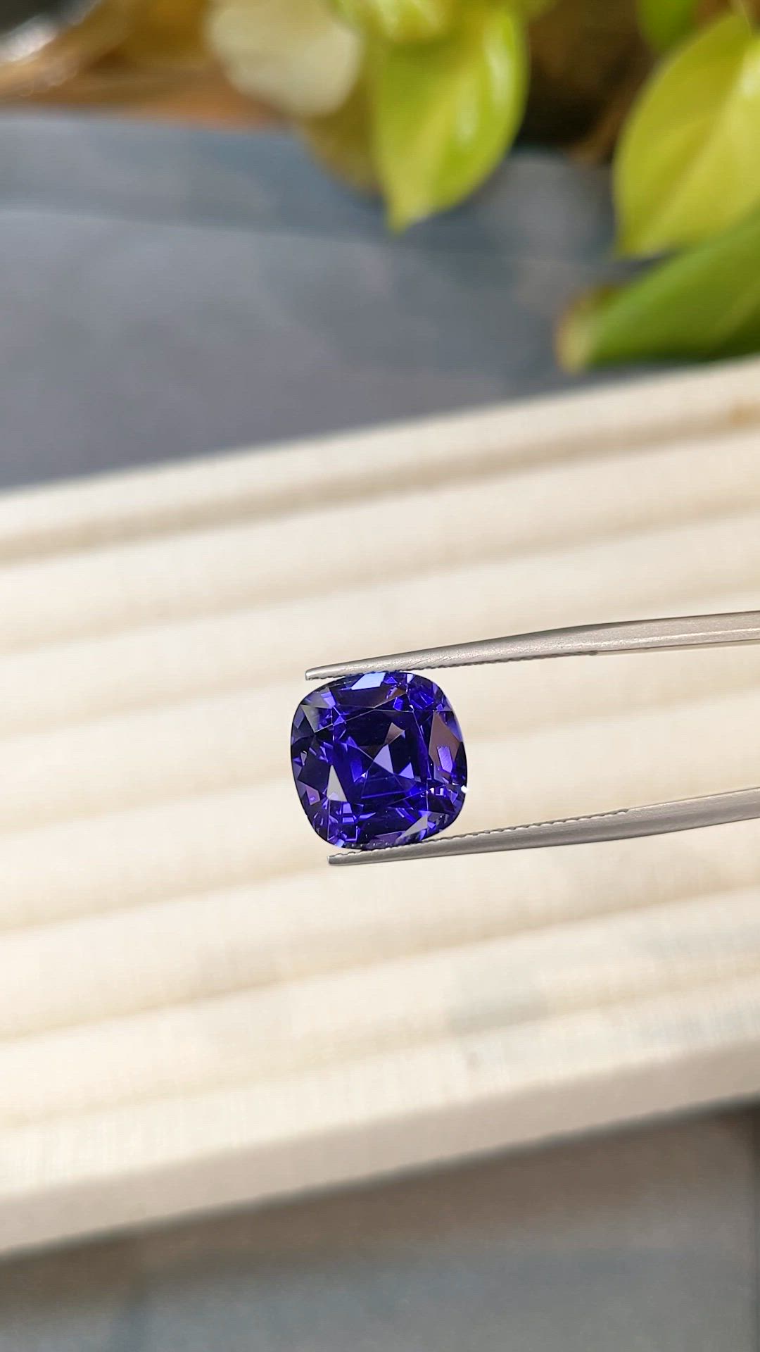 8.83 Ct. Violet Tanzanite from Tanzania Size Video