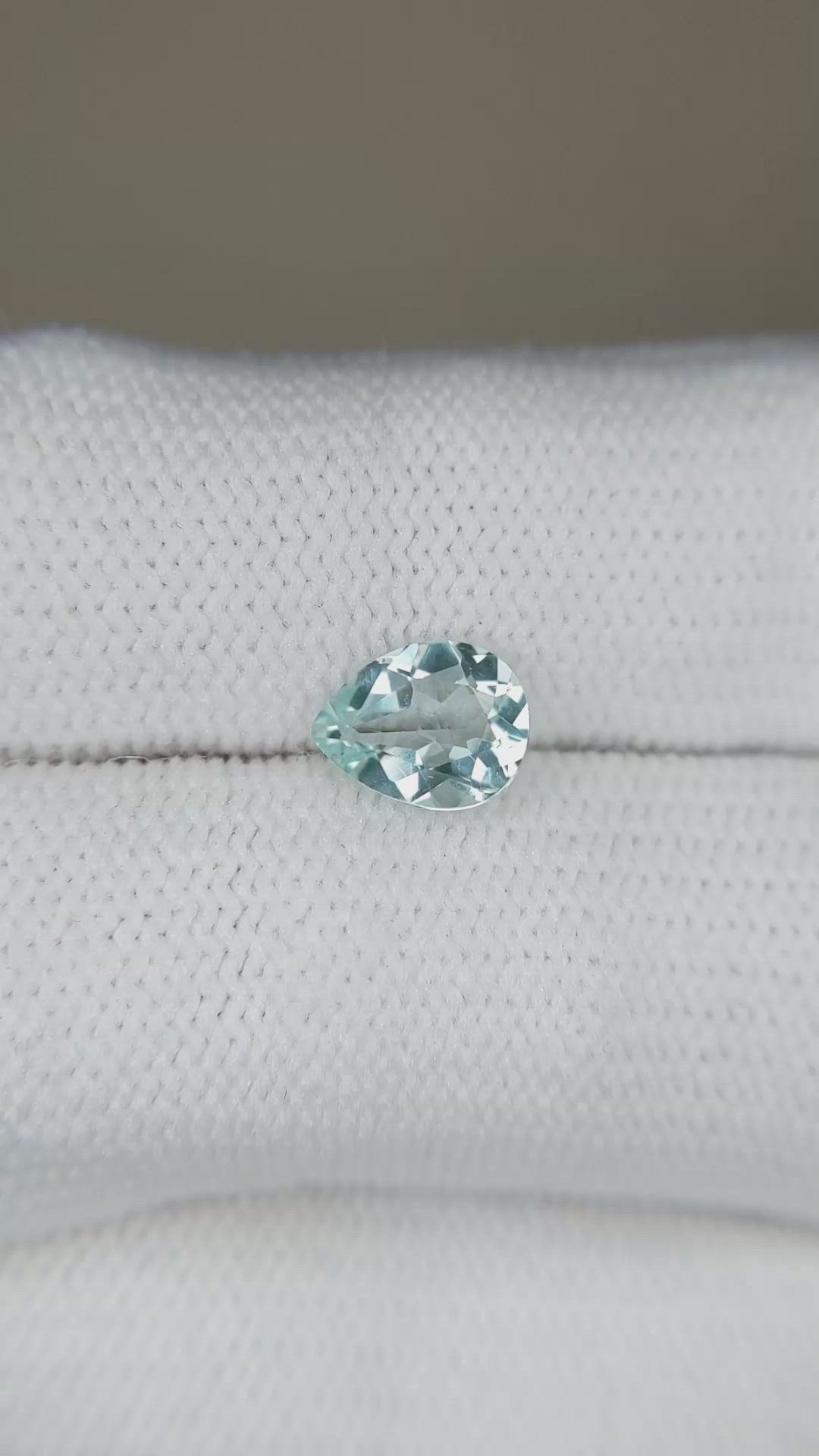 0.85 Ct. Blue Aquamarine from Brazil Size Video