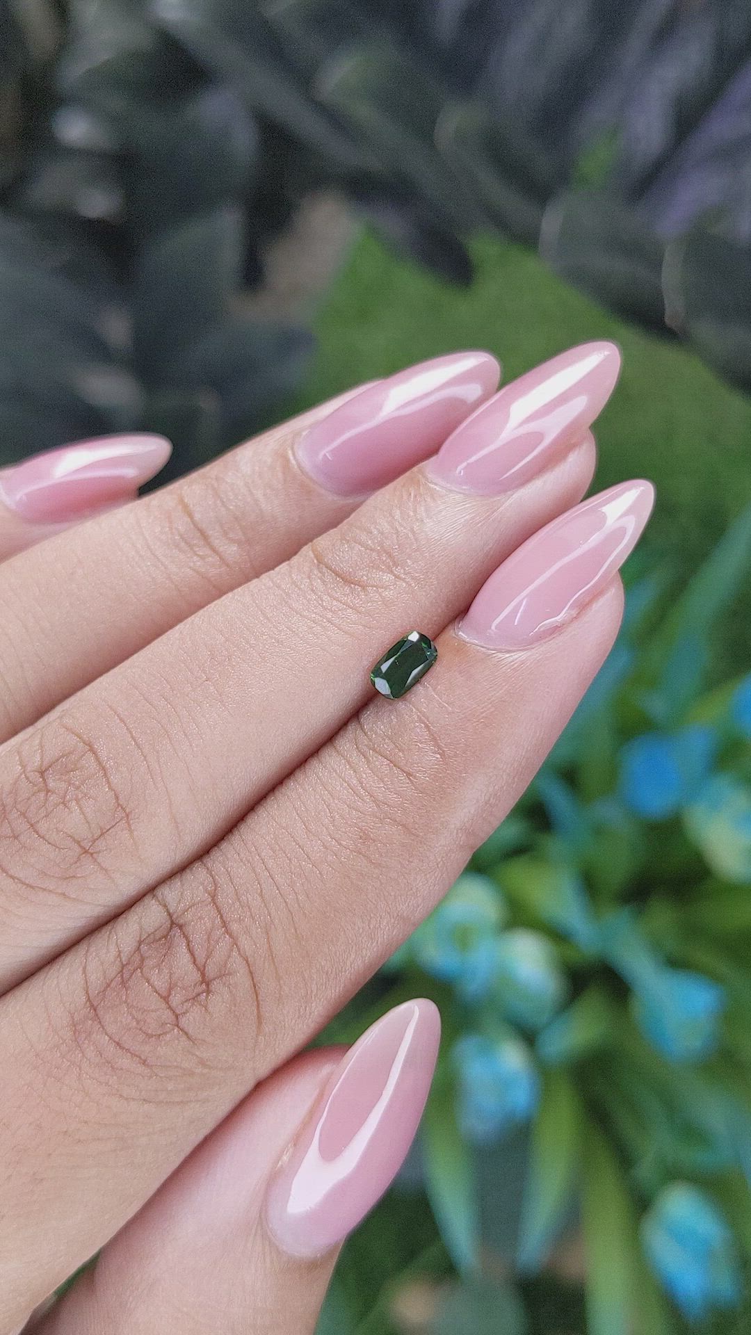 0.28 Ct. Tsavorite Garnet Size Video