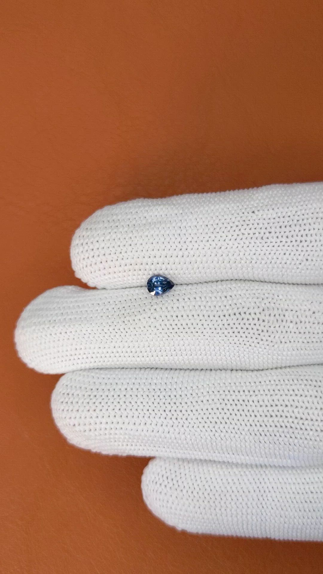 0.39 Ct. Blue Spinel from Ceylon (Sri Lanka) Size Video