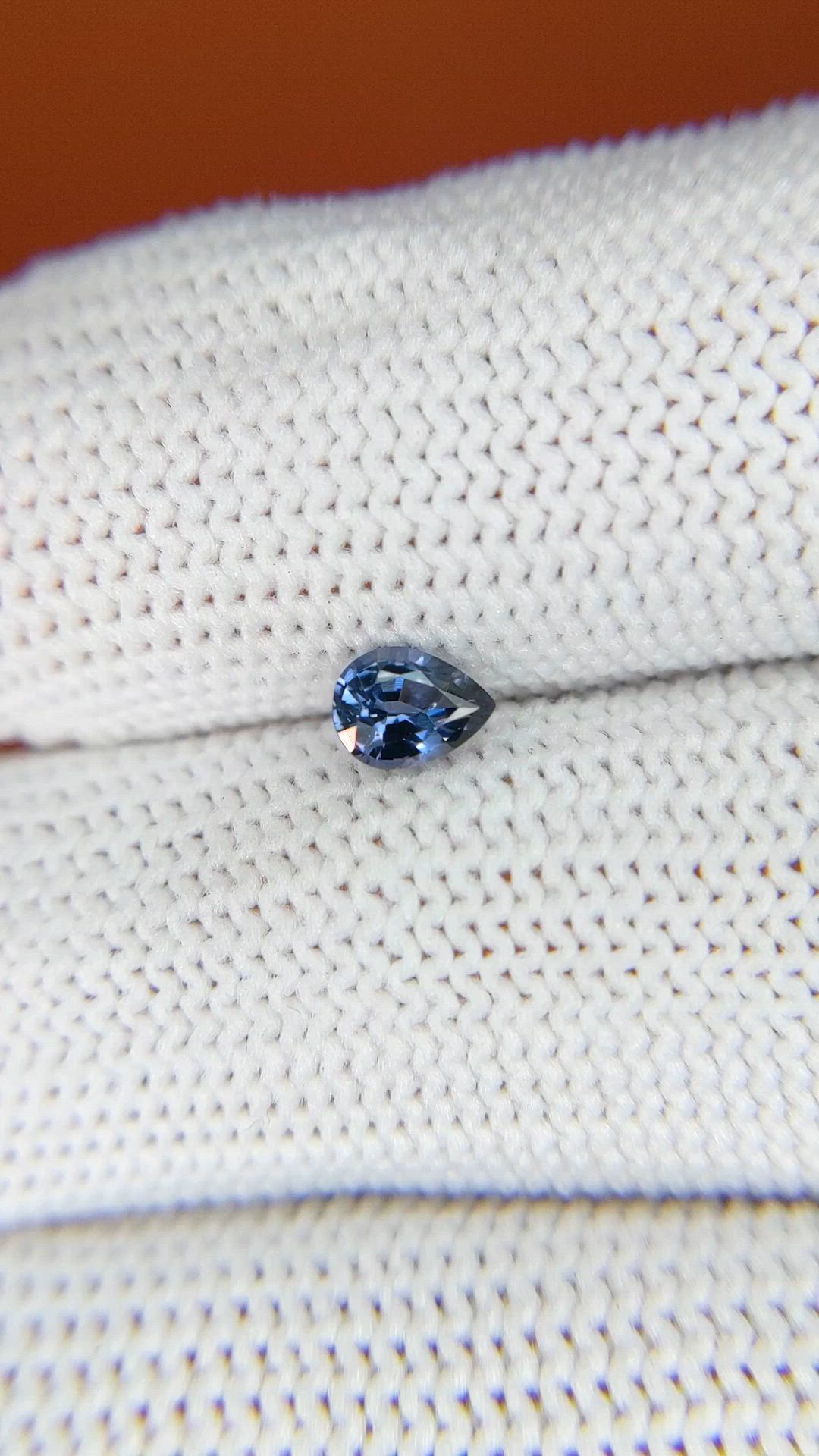 0.39 Ct. Blue Spinel from Ceylon (Sri Lanka) Size Video