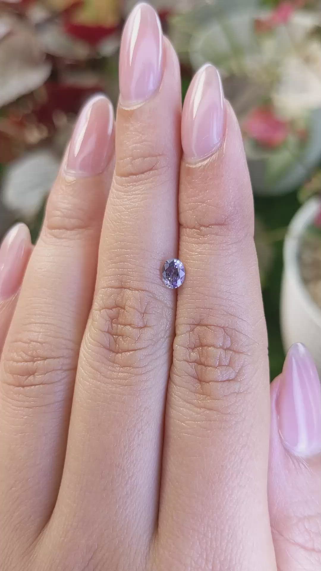 0.40 Ct. Violet Spinel from Ceylon (Sri Lanka) Size Video