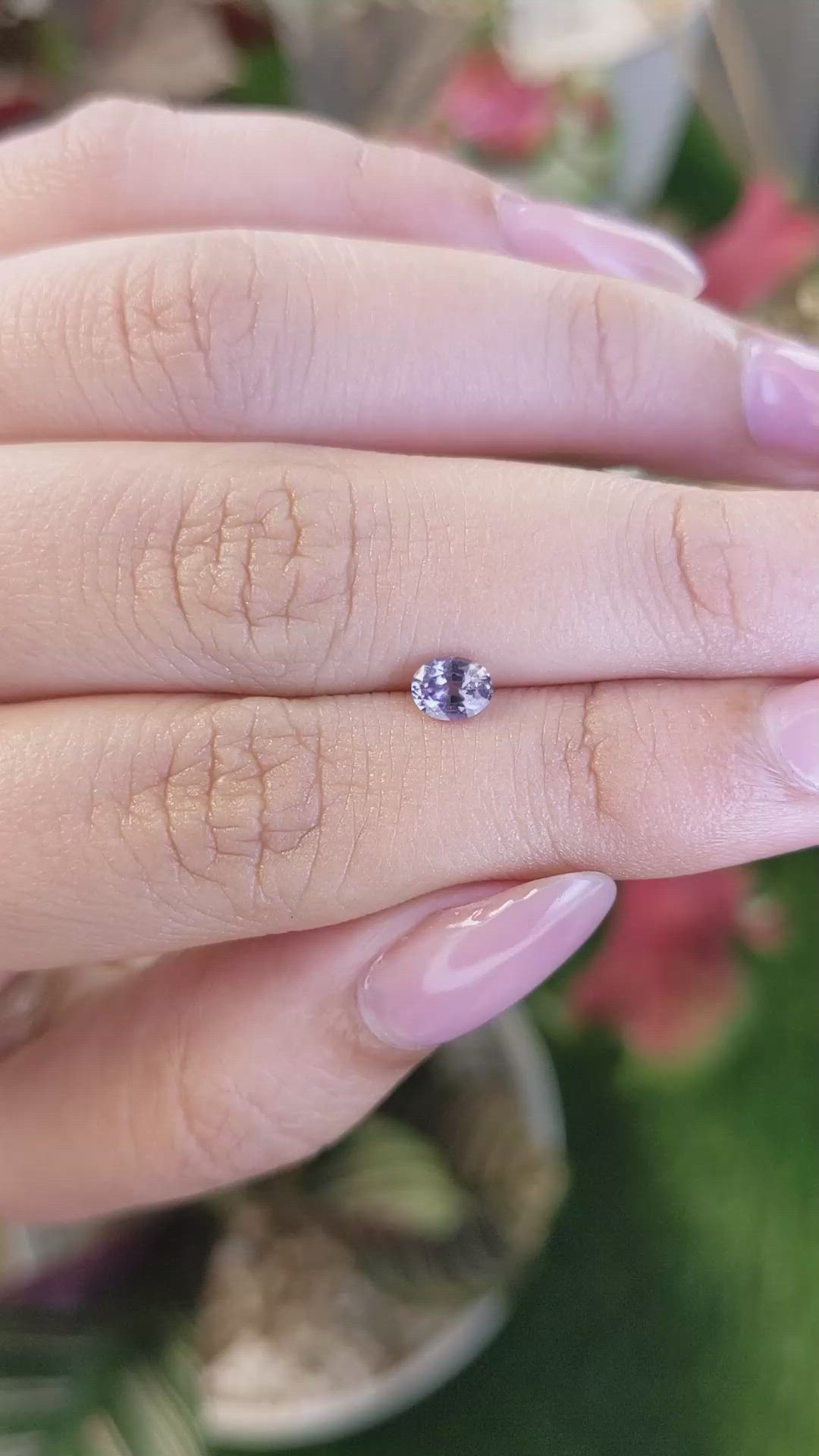 0.40 Ct. Violet Spinel from Ceylon (Sri Lanka) Size Video