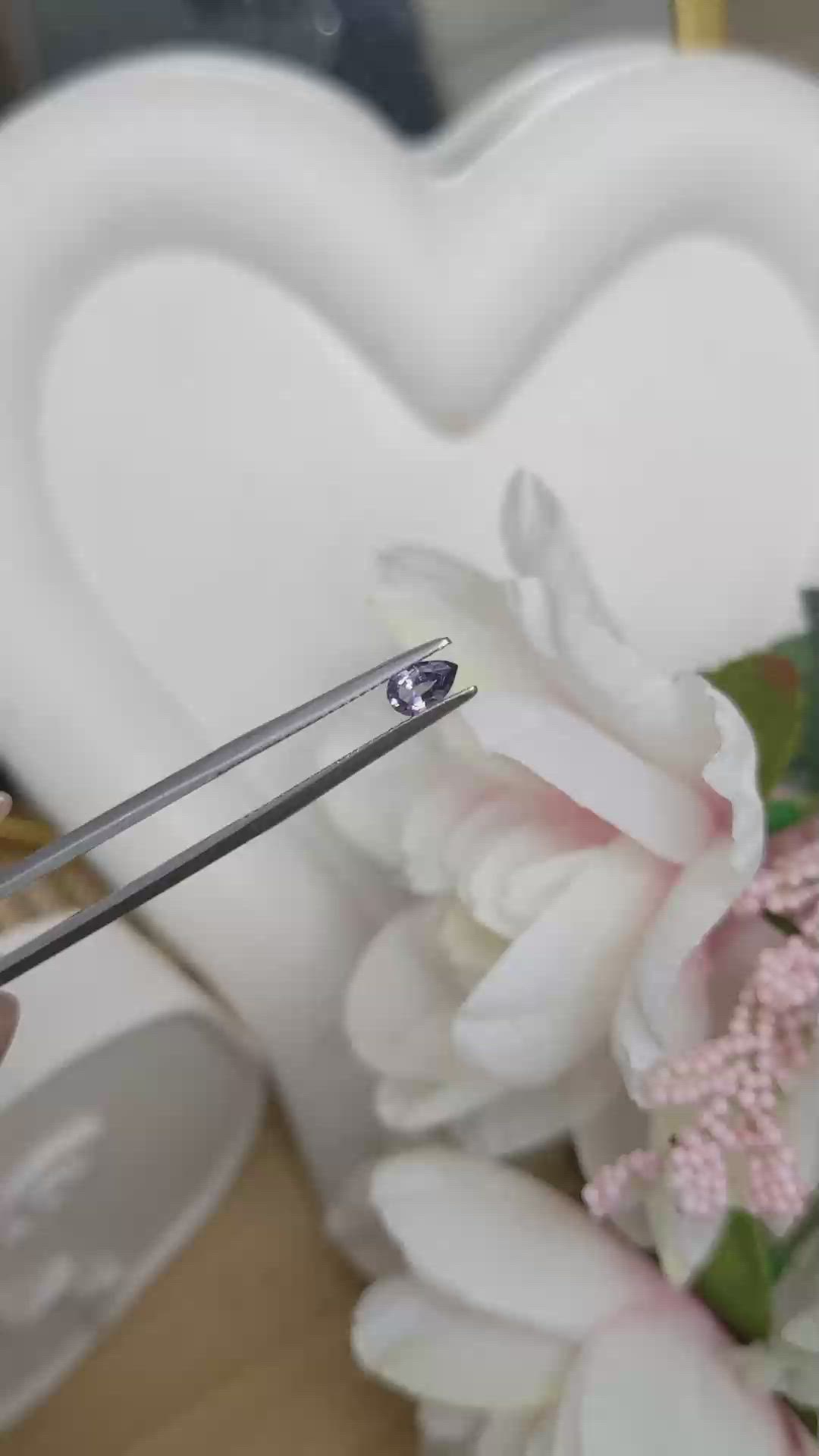 0.28 Ct. Purple Spinel from Ceylon (Sri Lanka) Size Video